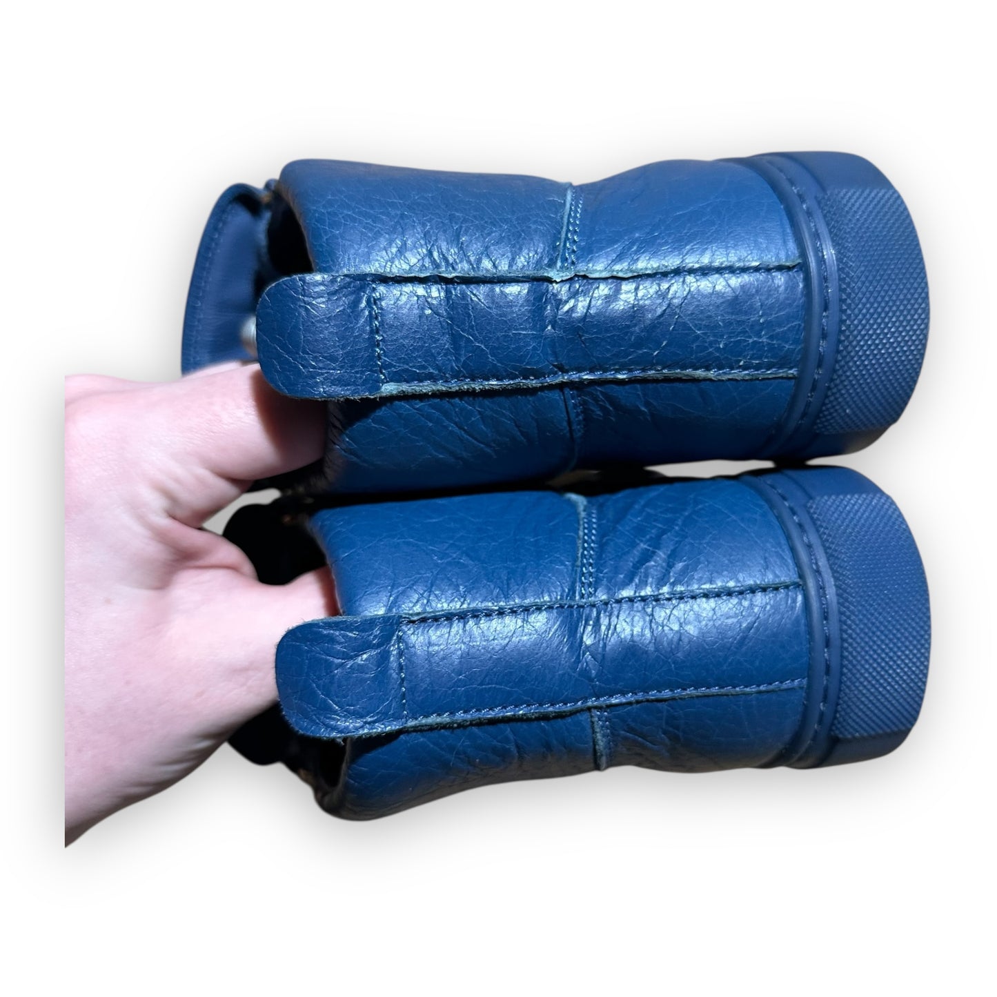 EU39 - US6.5 - UK6 • Balenciaga Arena High Leather Deep Blue