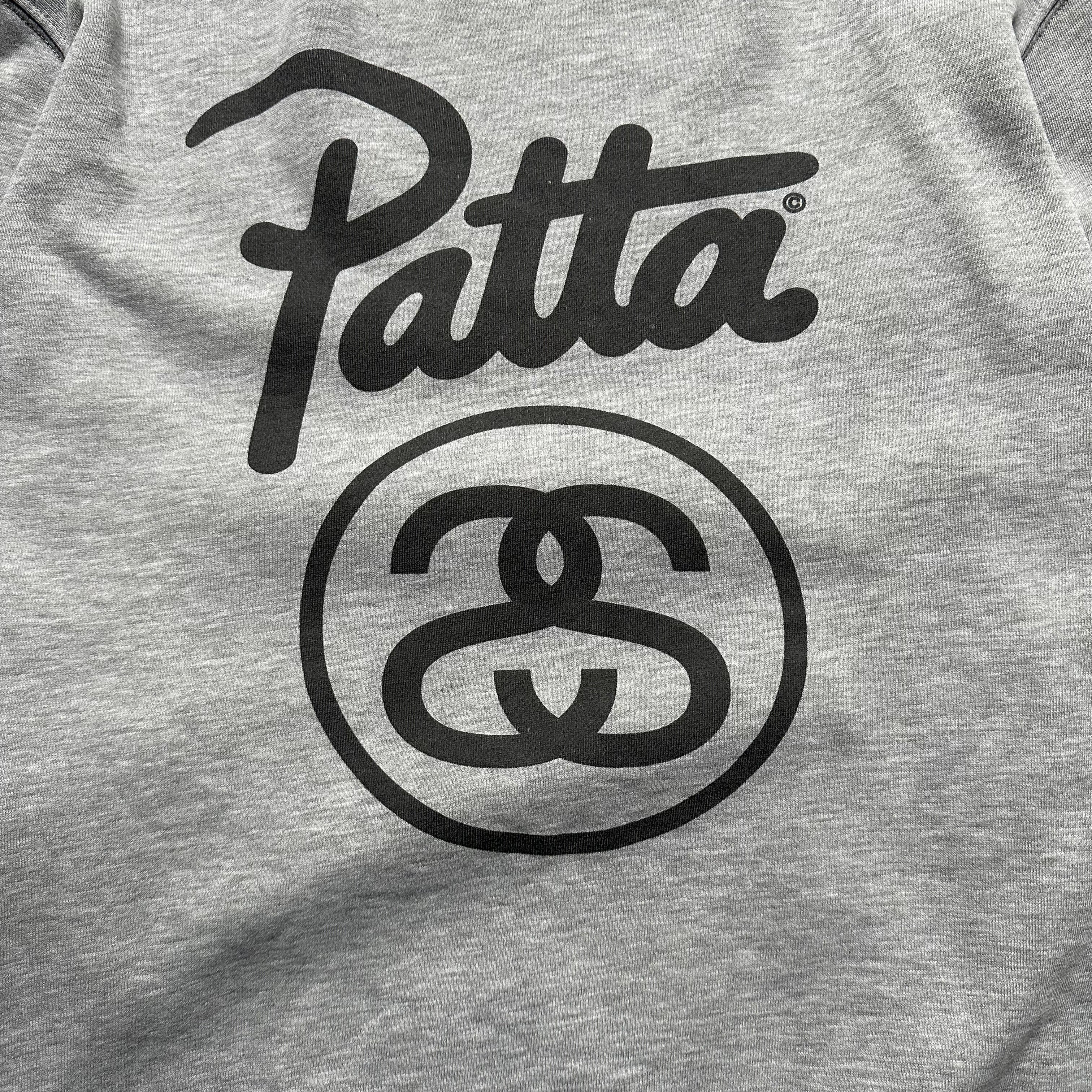 Stussy Patta Gray Crewneck Sweatshirt