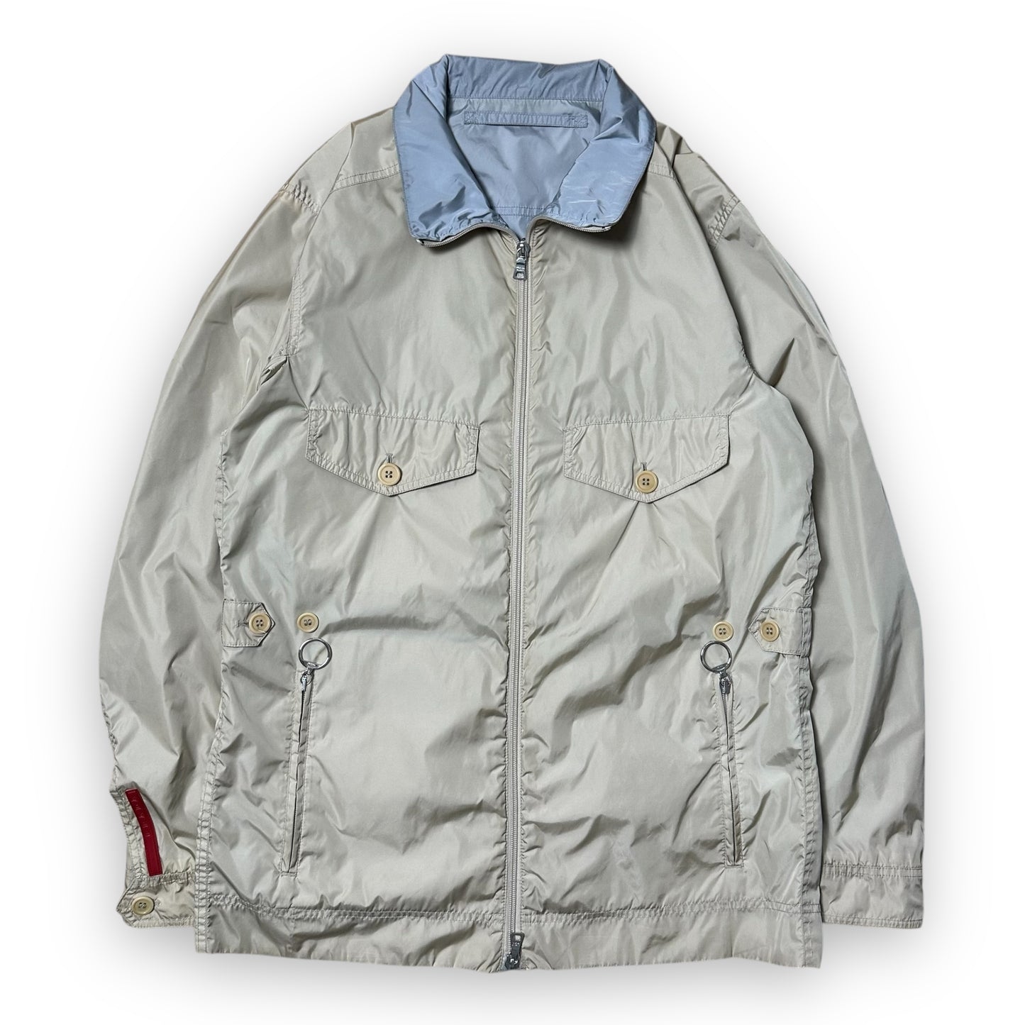 Jacket Prada Sport Reversible Nylon Cream Blue (L)