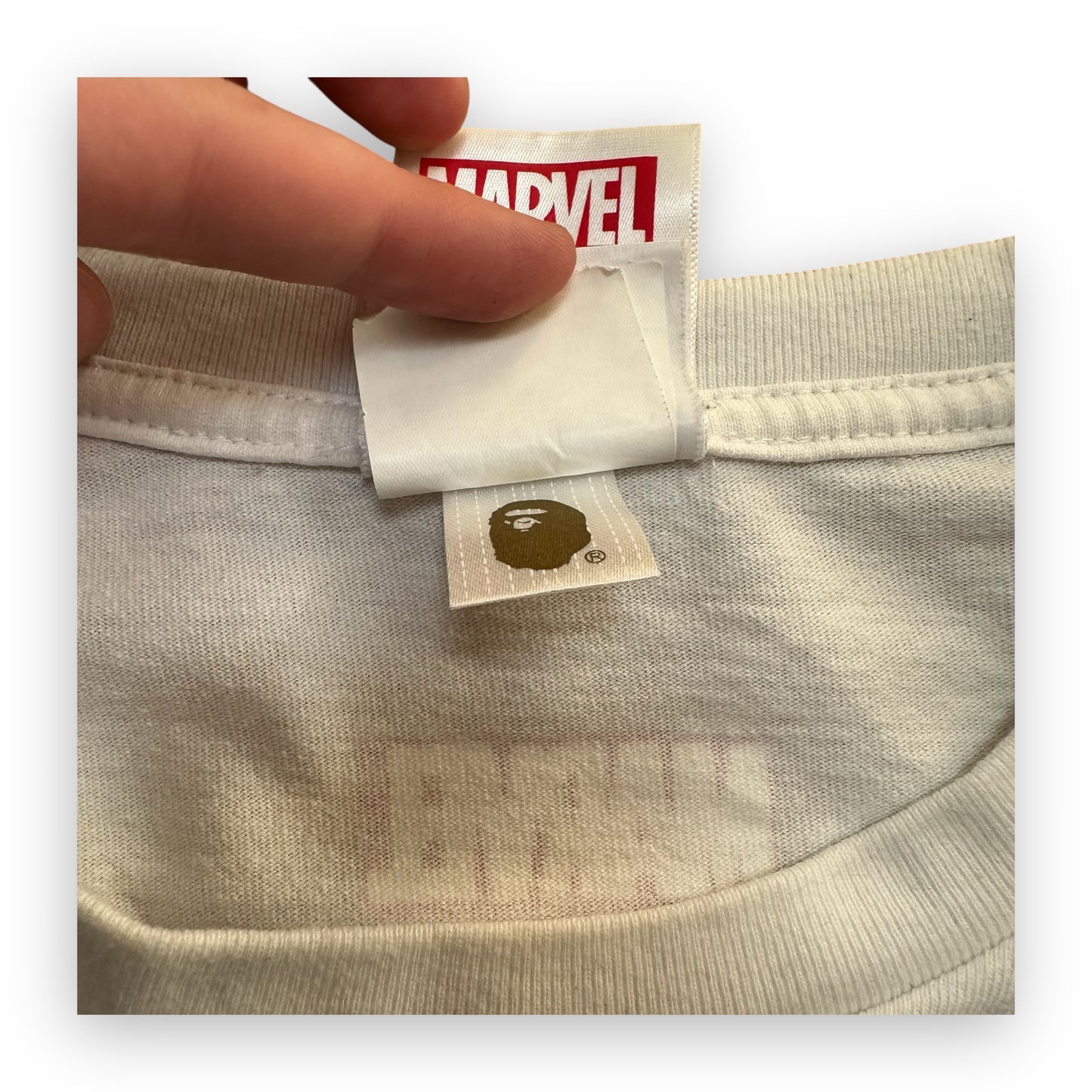 Tee Bape Marvel Comics Camo Mighty Thor White SS21 (M)