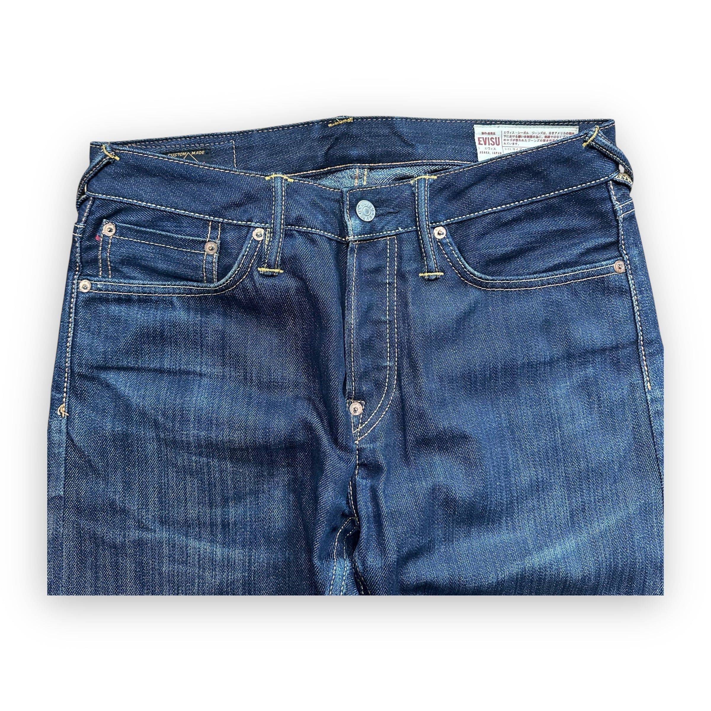 Jeans Evisu Seagull Year of Dragon Embroidery Lot 2008 Blue