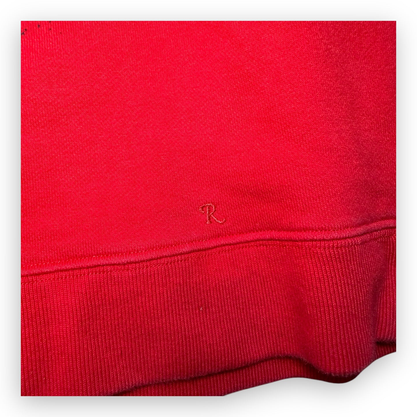 Sweatshirt Hoodie Raf Simons Red Print SS19 (L)