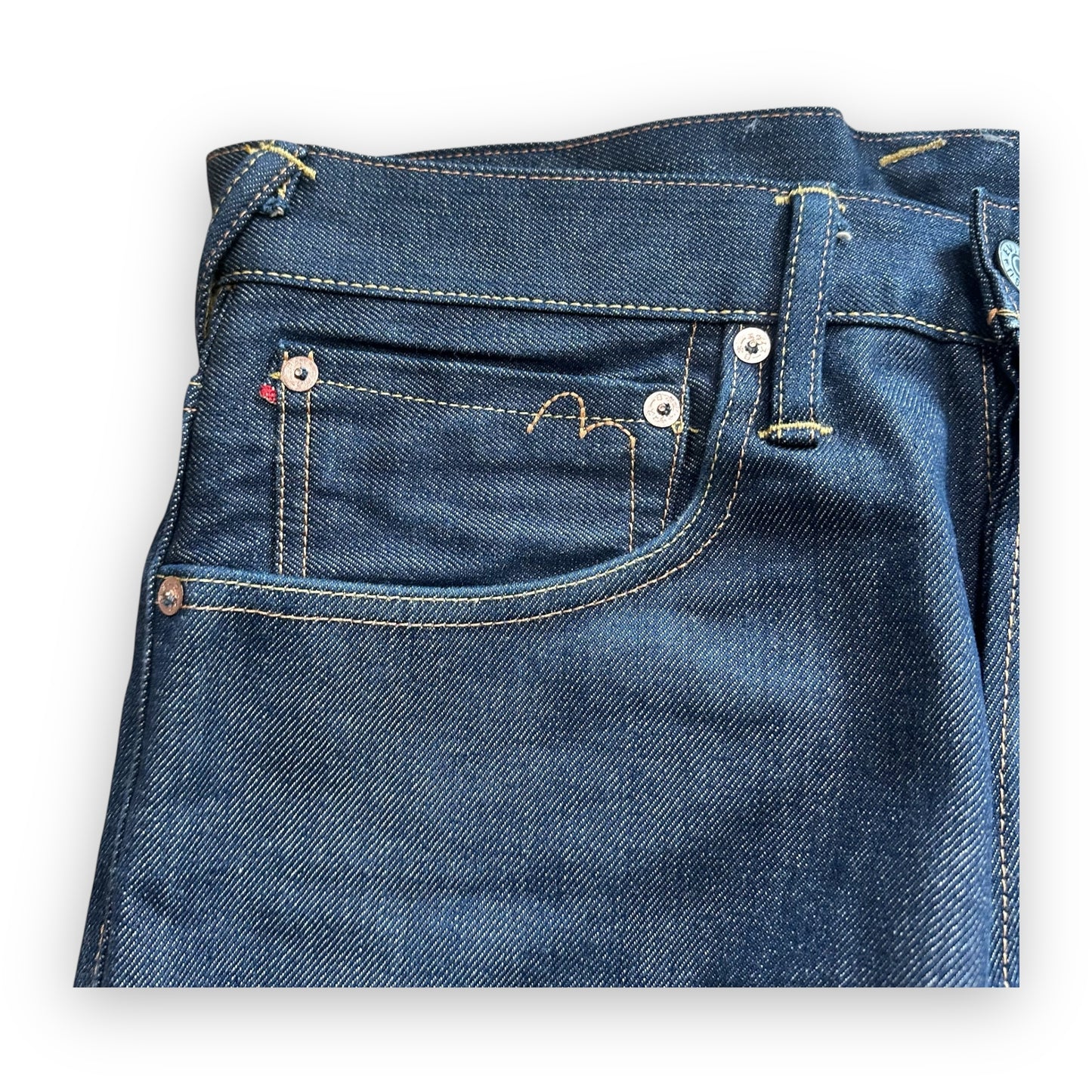Jeans Evisu Daicock Embroidery Lot 2000 Red/White (M)
