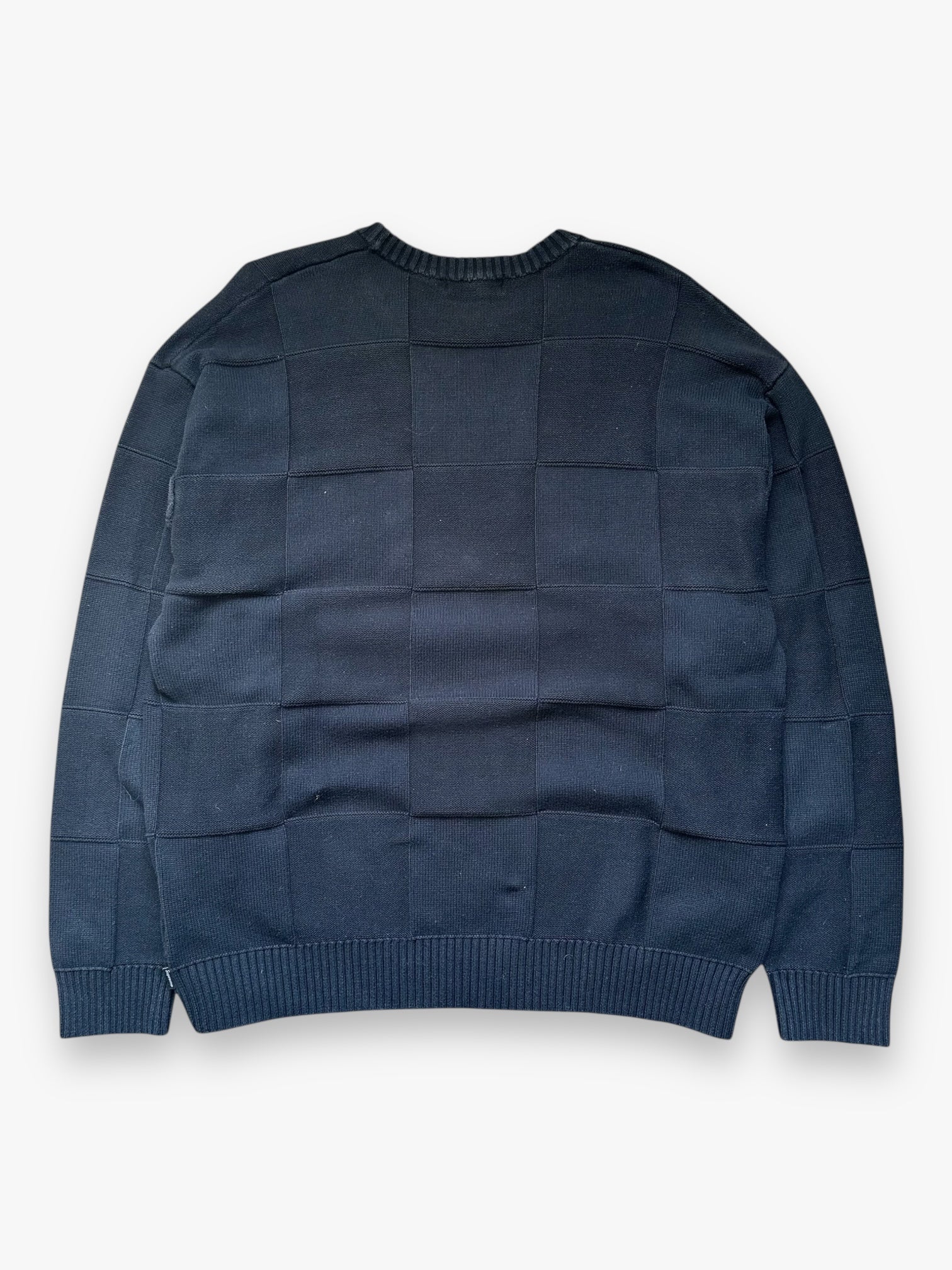 Sweater Supreme Tonal Checkerboard Small Box Black SS21