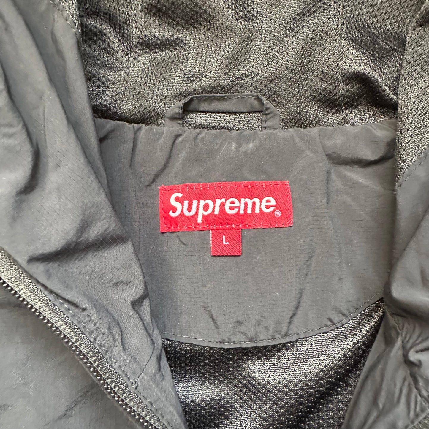 Jacket Supreme Half Zip Paneled Black (L)