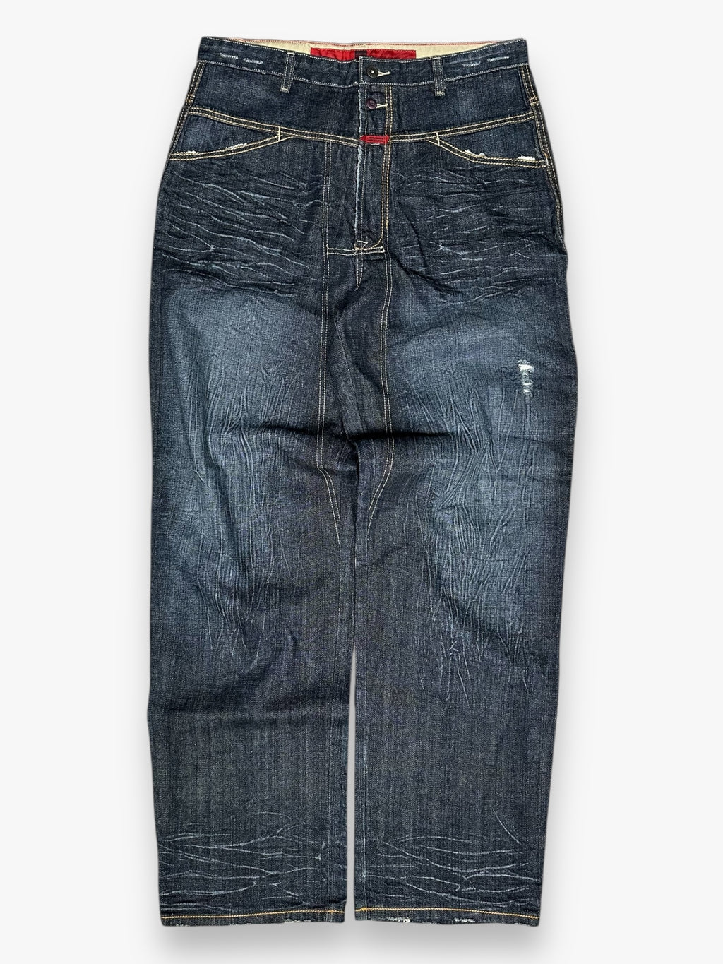 Marithe + Francois Girbaud SAMPLE Jeans Faded Brut