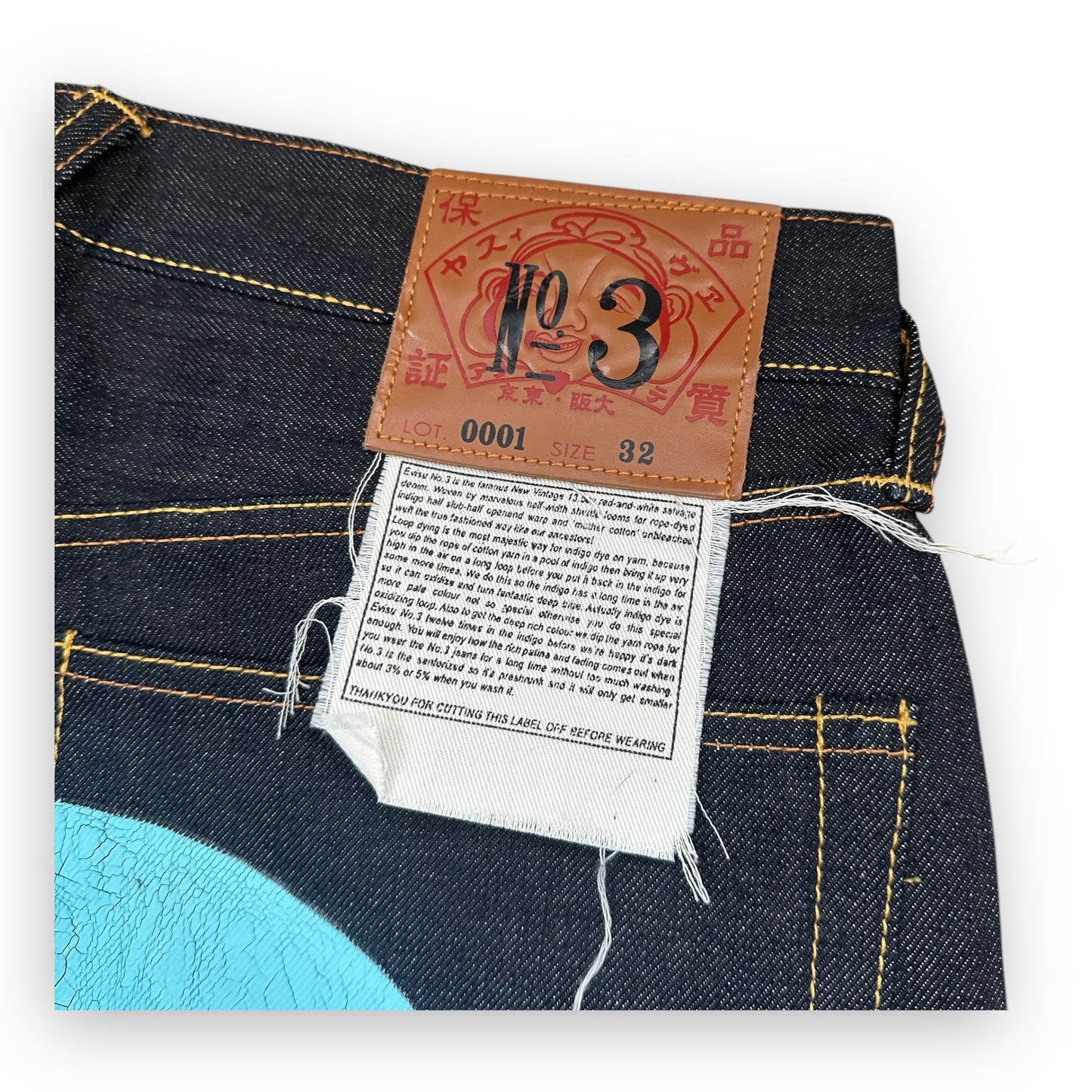 Jeans Evisu Daicock Lot 001 Turquoise (M)