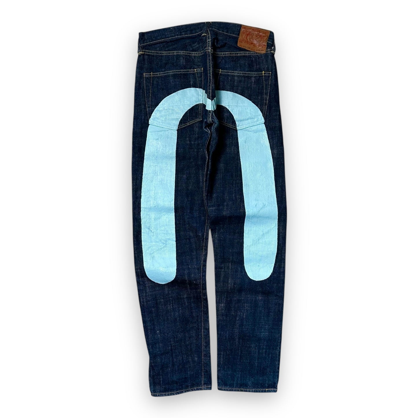 Jeans Evisu Daicock Made in Japan Lot 2000T turquoise (S)