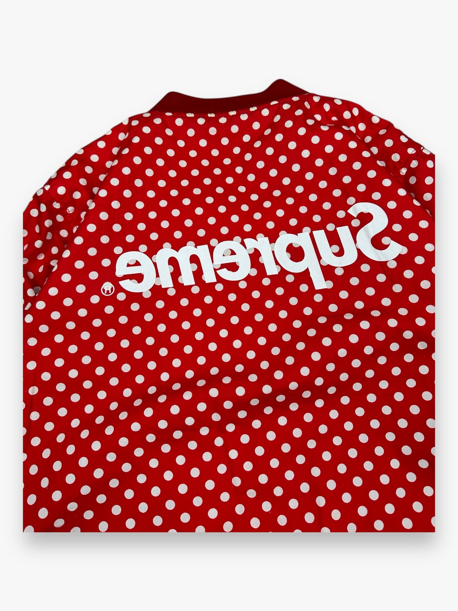 Supreme Comme des Garcons SHIRT Reversible Bomber Jacket Harold Hunter Red SS14