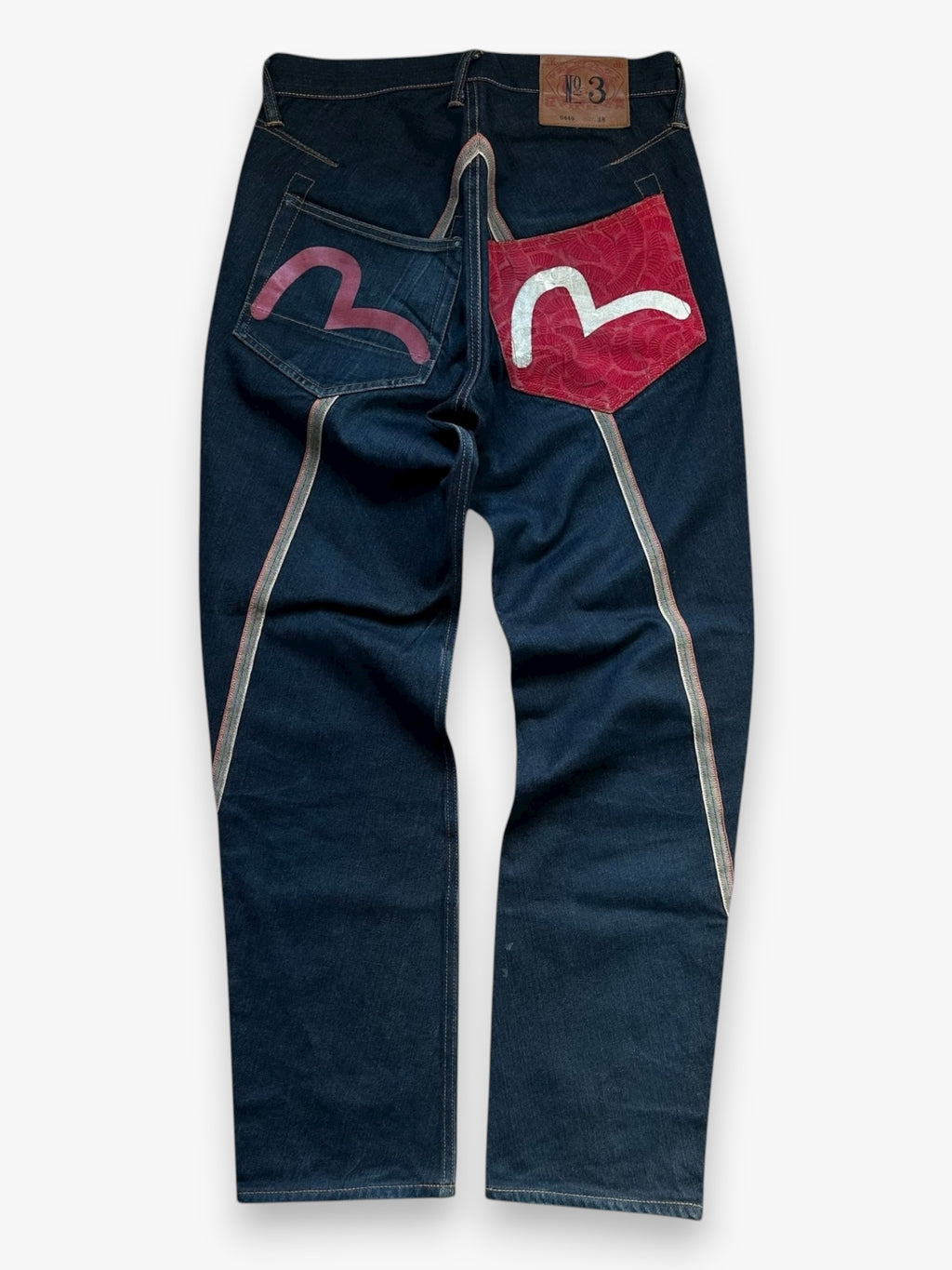 Jeans Evisu Seagull Lot 0445 Red/White