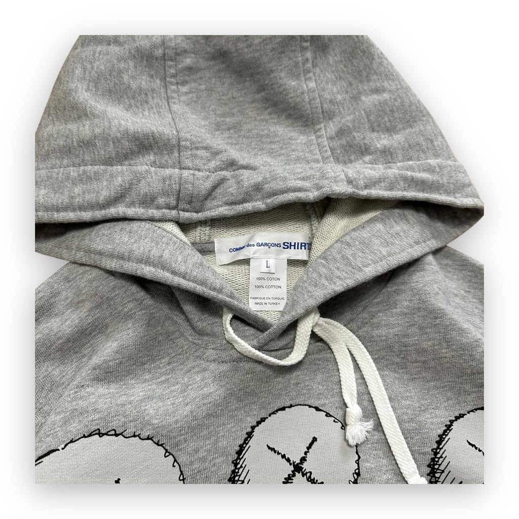 Sweatshirt Hoodie Comme des Garcons SHIRT x KAWS Grey