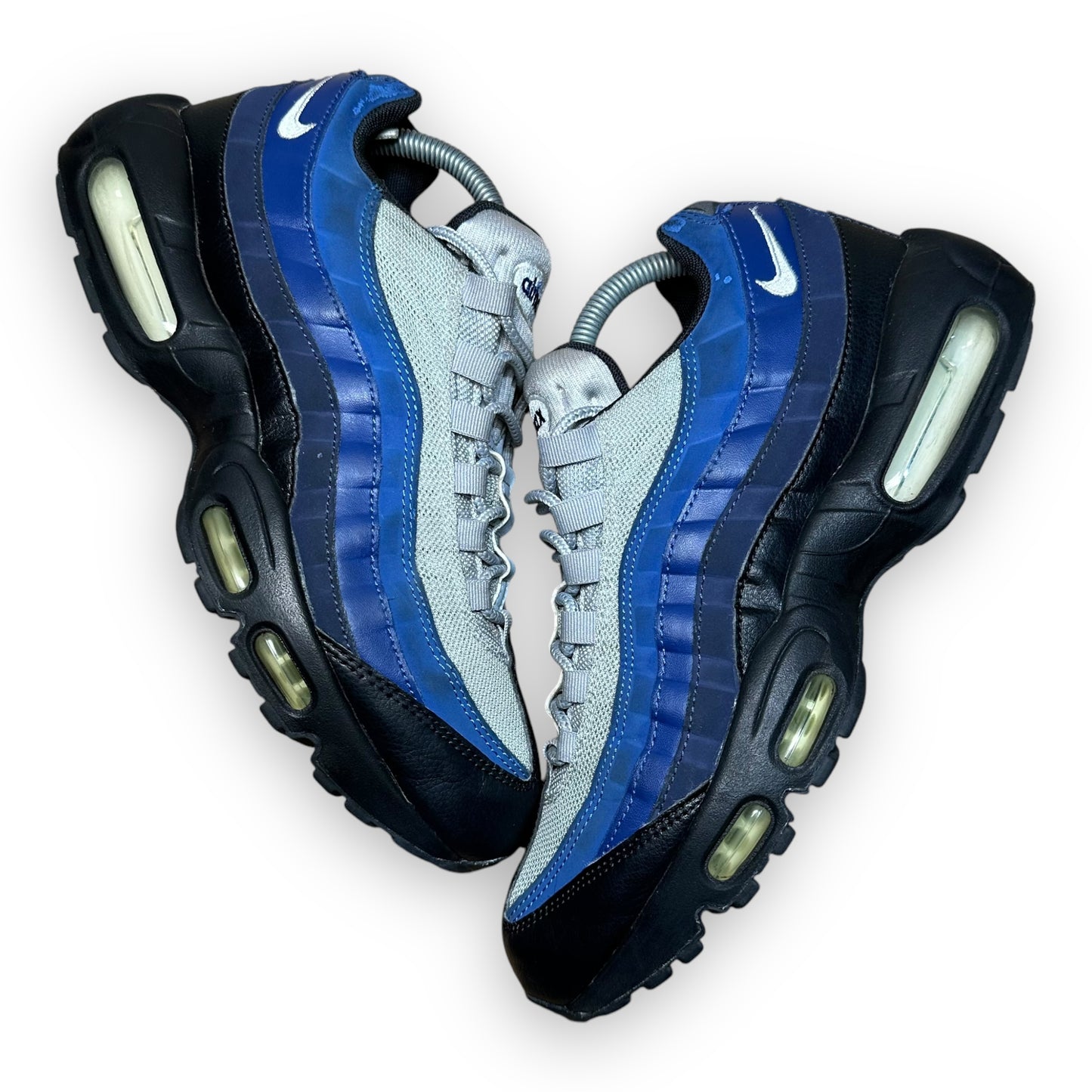 EU42.5 - US9 - UK8 • Air Max 95 Black Binary Blue