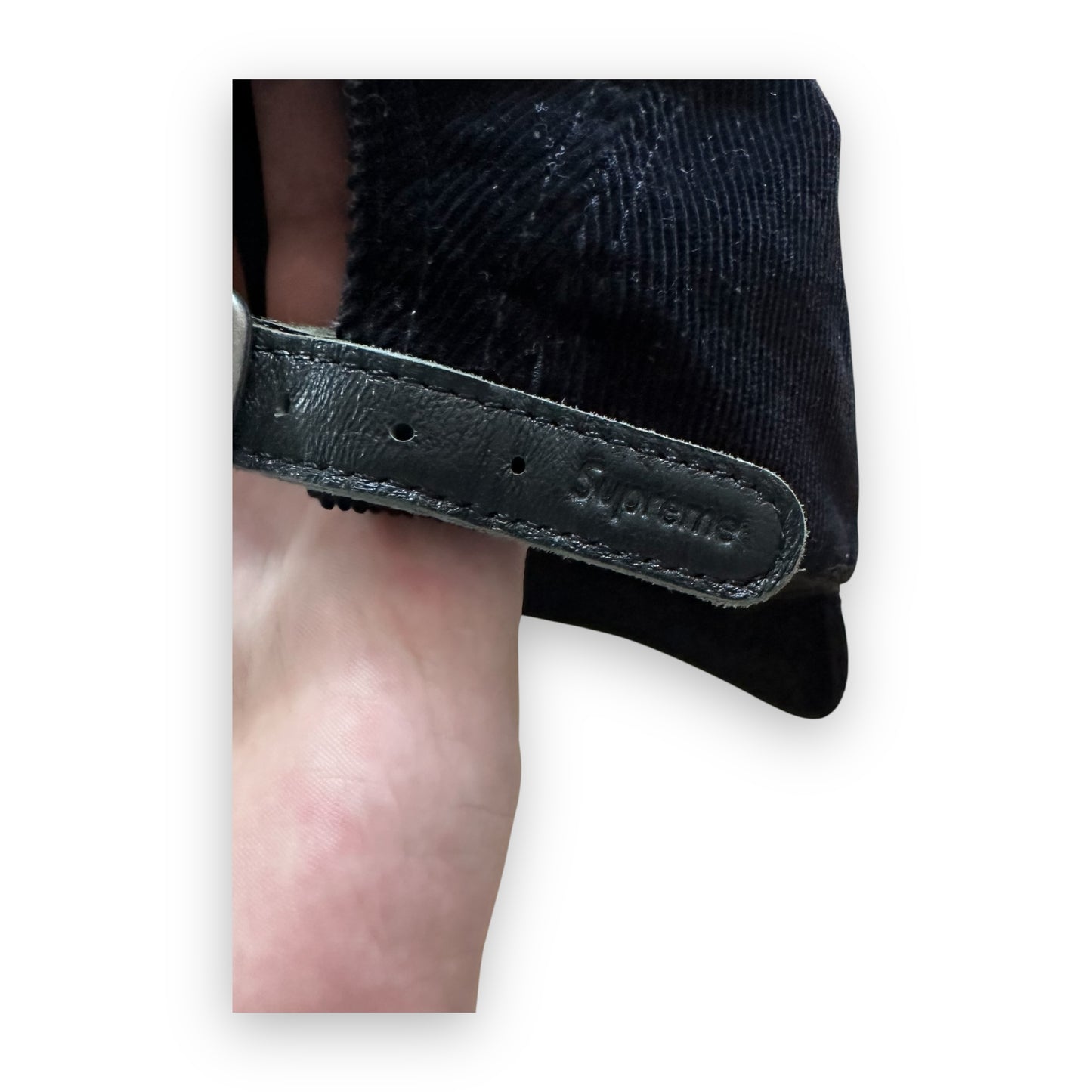 Cap Supreme Corduroy Camp Black