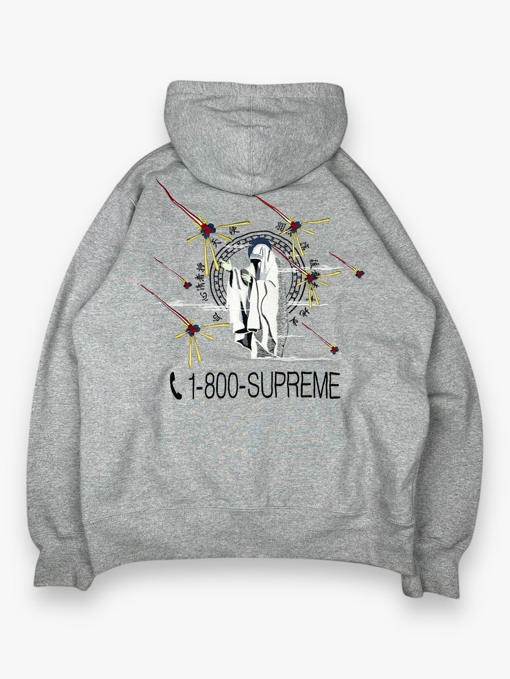 Sweatshirt Hoodie Supreme 1-800 Grey FW19