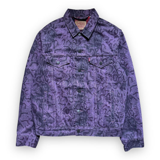 Jacket Supreme Levi’s Snakeskin Trucker Purple FW17 (M)