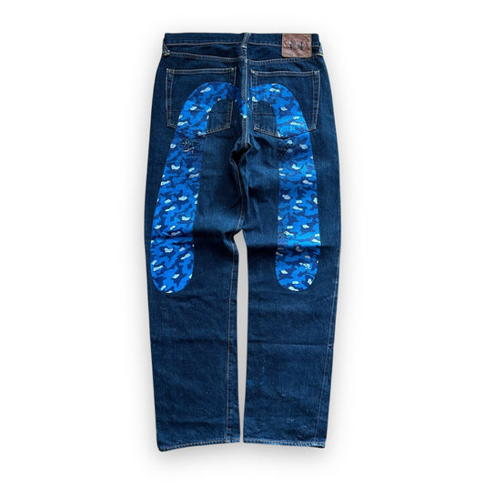 Jeans Evisu Daicock Camo Lot 001 Blue (M)