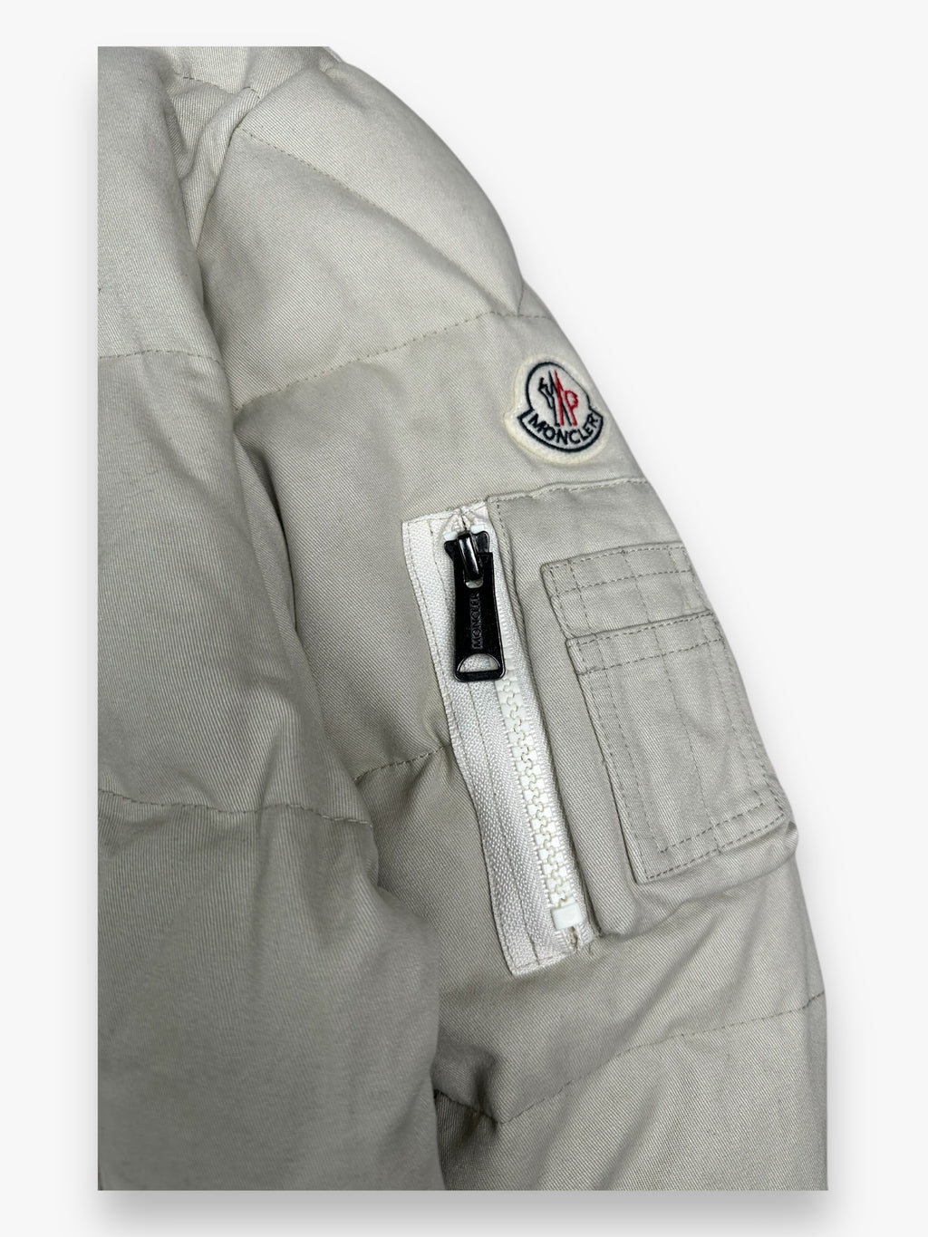 Moncler Rare Puffer Jacket MA-1 Japan Limited Edition Cream