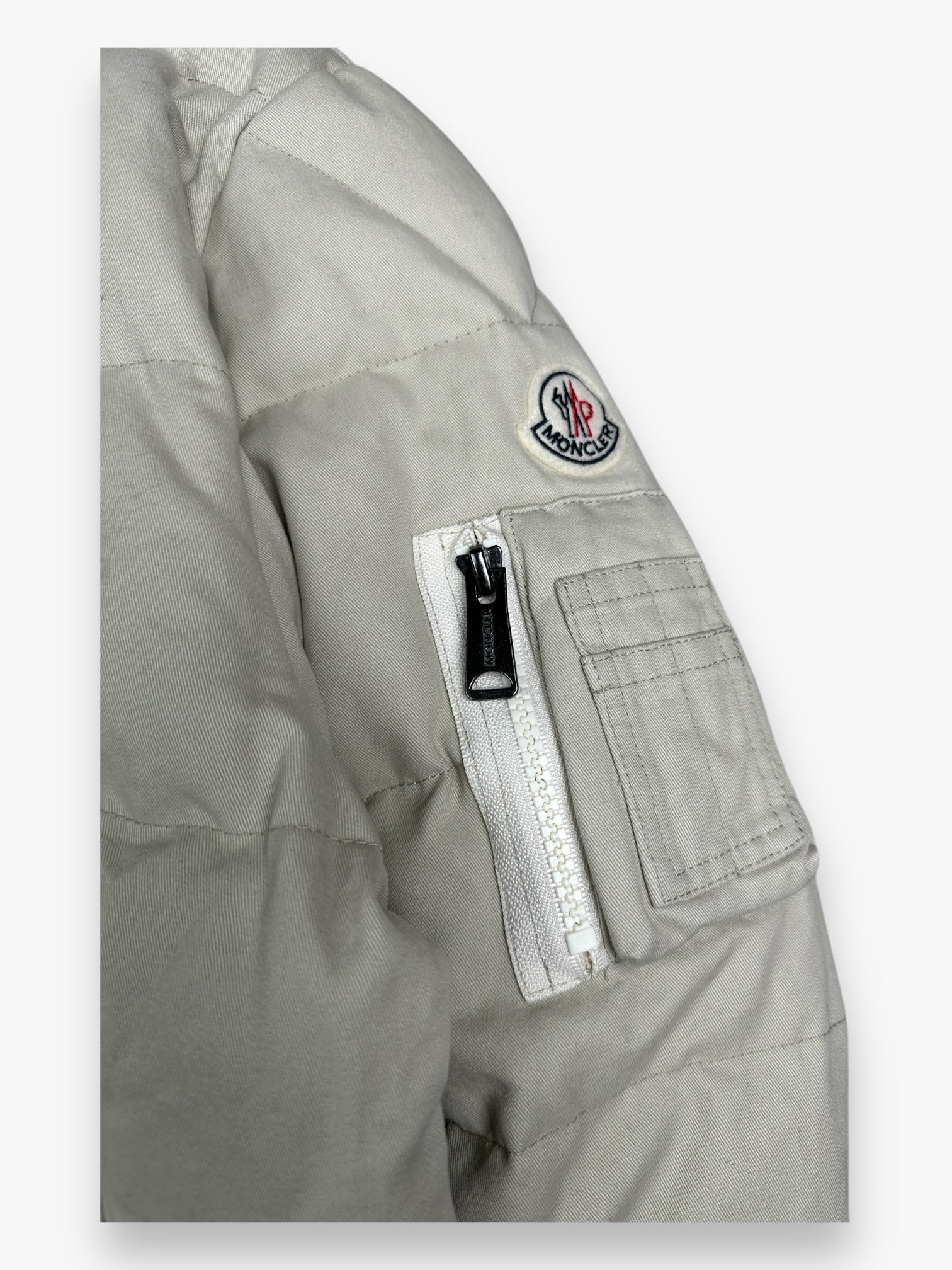 Moncler Rare Puffer Jacket MA-1 Japan Limited Edition Cream