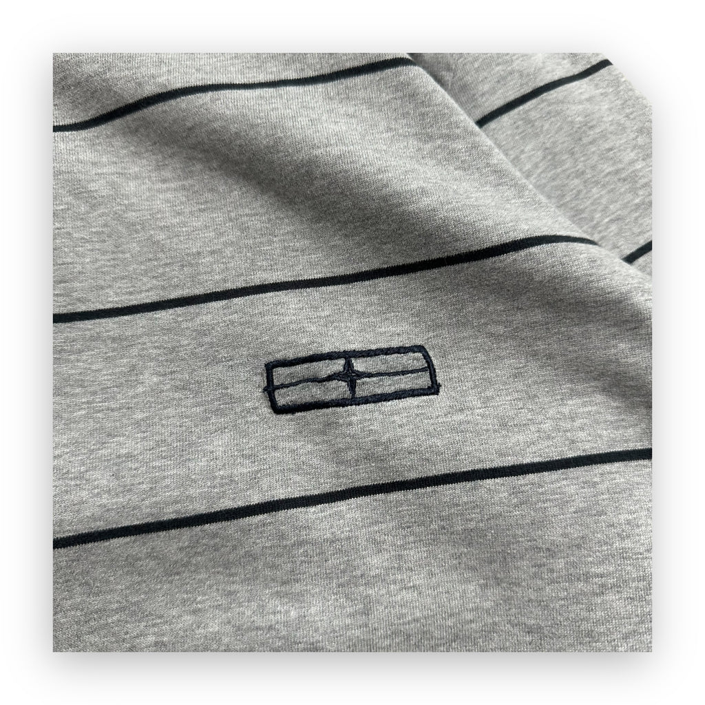 Polo Longsleeve Stone Island Denims Striped Grey AW07