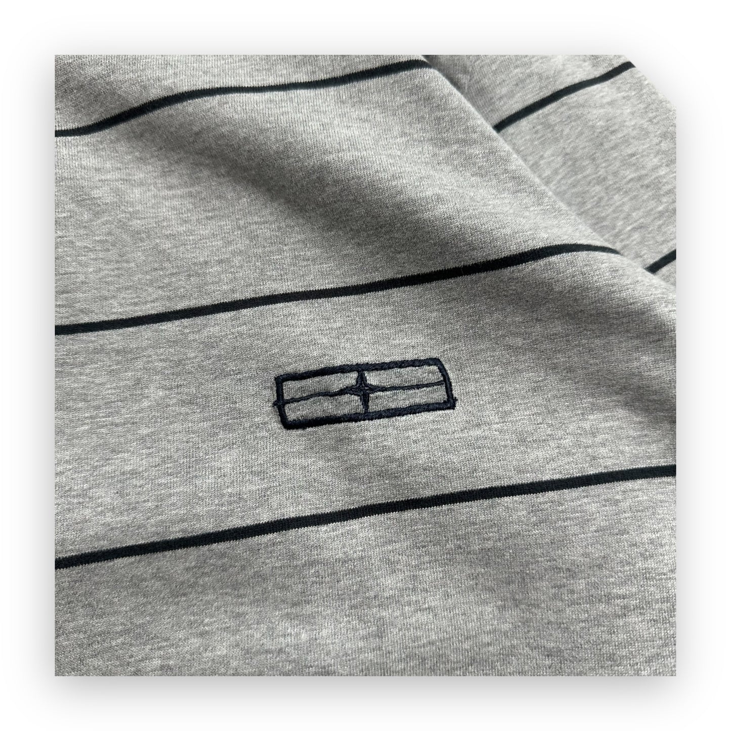 Polo Longsleeve Stone Island Denims Striped Grey AW07 (L)