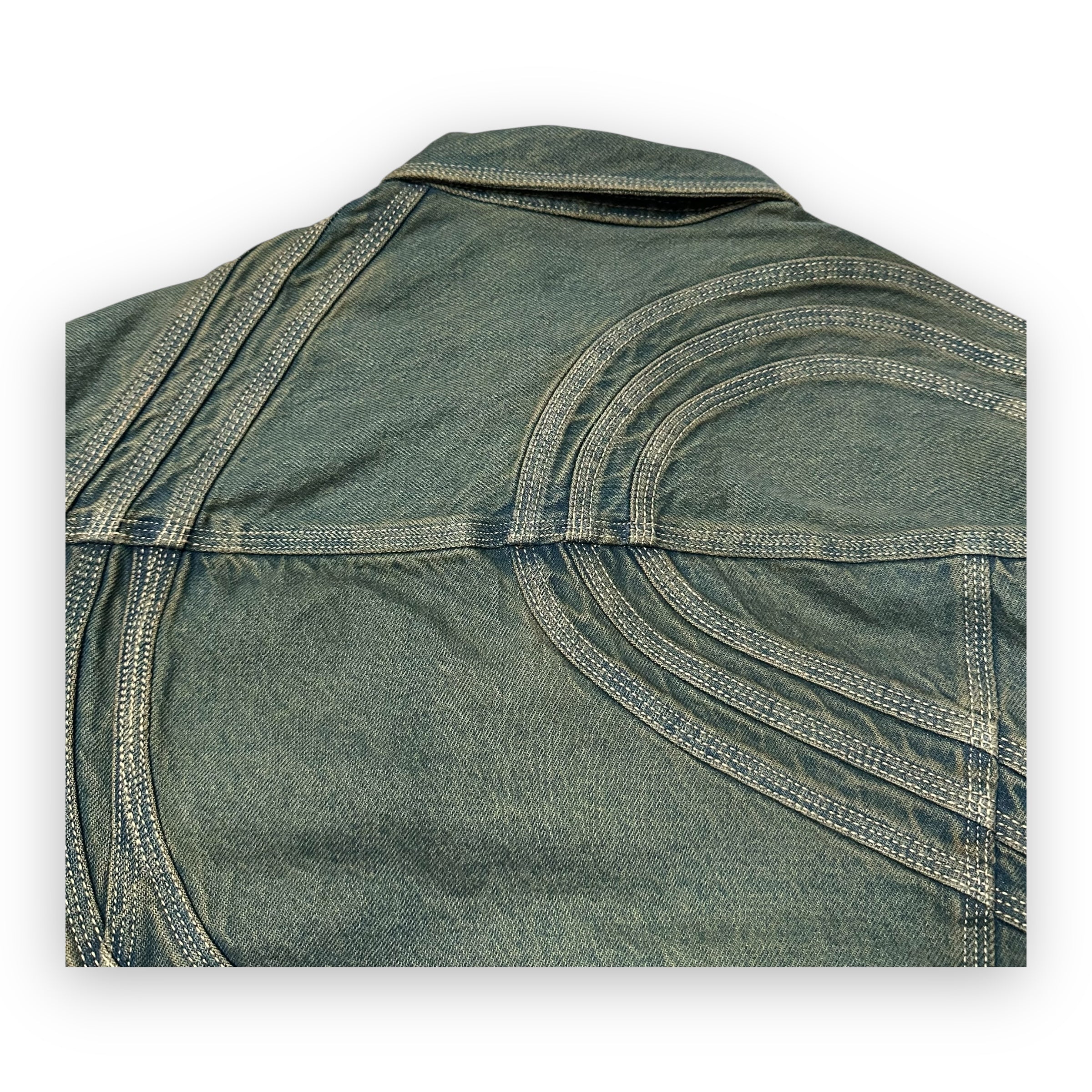 Jacket Supreme Denim S Logo Dirty Green SS24