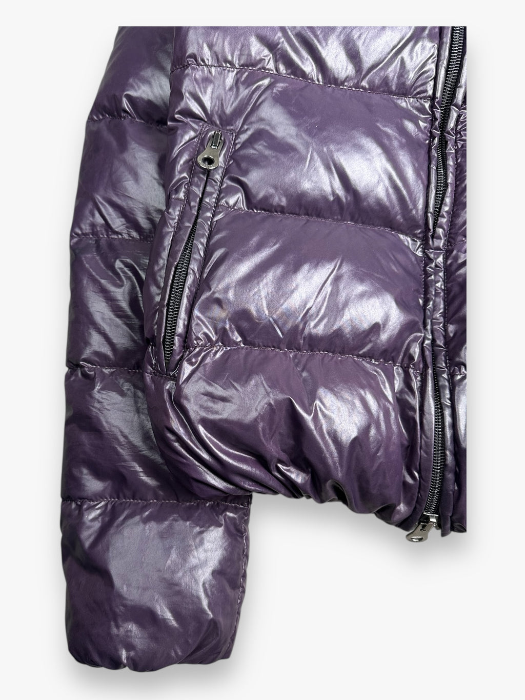 Duvetica Fur Puffer Jacket Purple