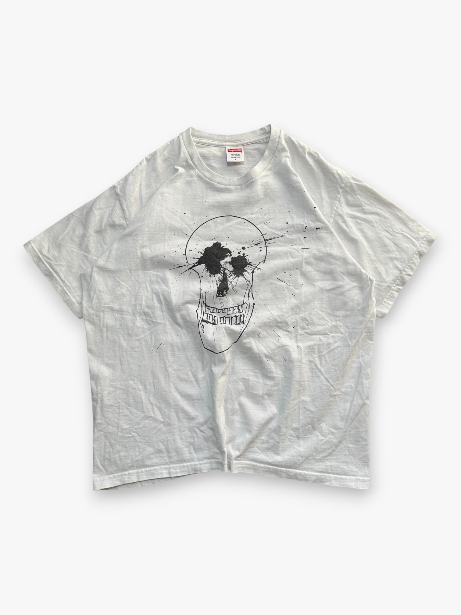 Tee Supreme Ralph Steadman Skull White SS22