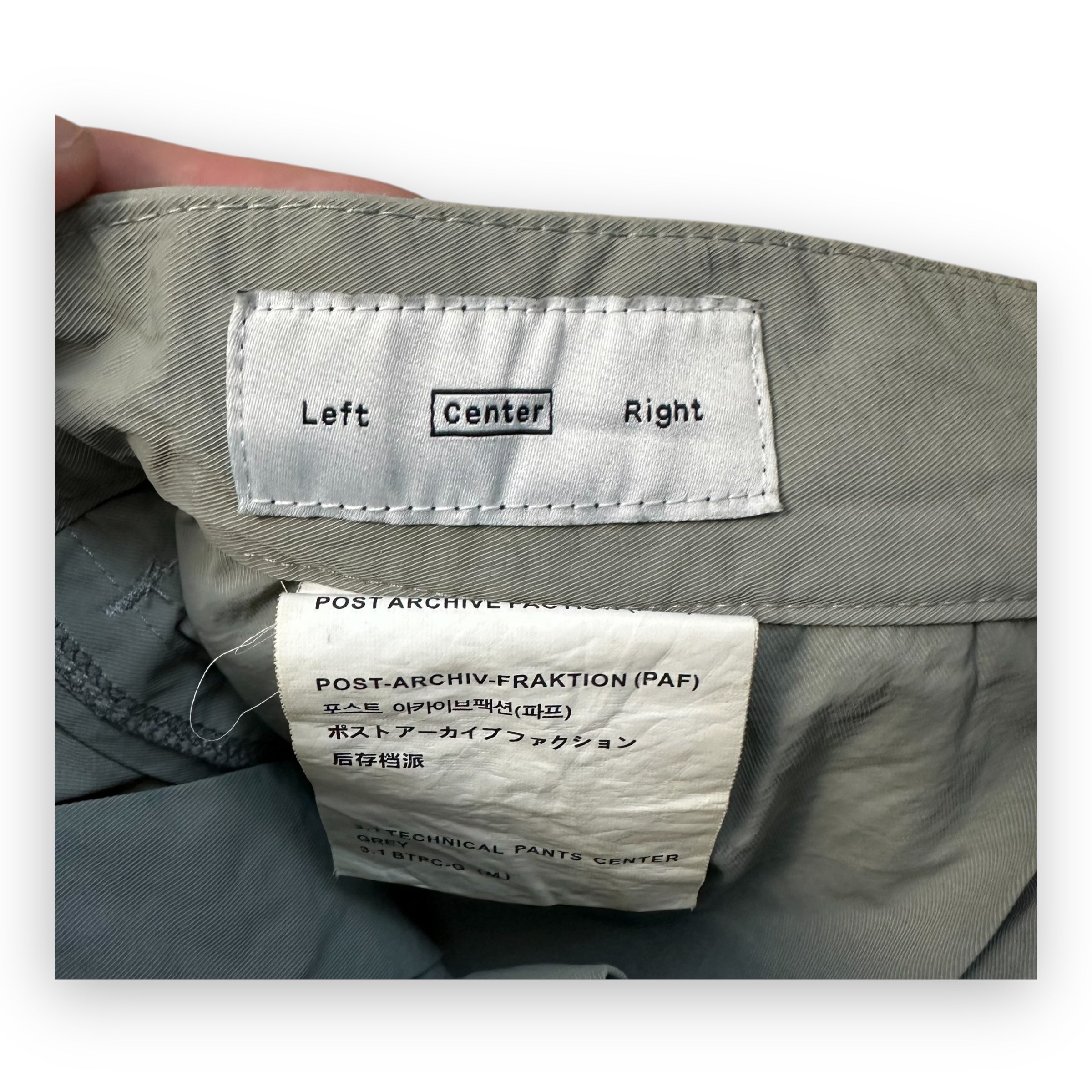Pant PAF (Post Archive Faction) 3.1 Technical Center Grey