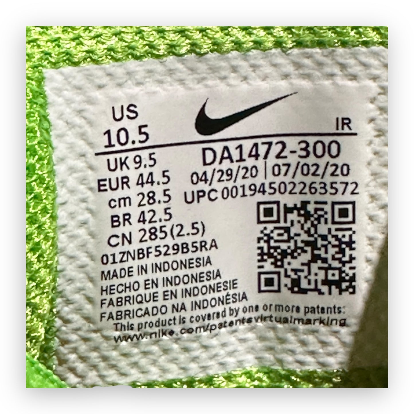 EU44.5 - US10.5 - UK9.5 • Air Max Plus TN Supreme Green