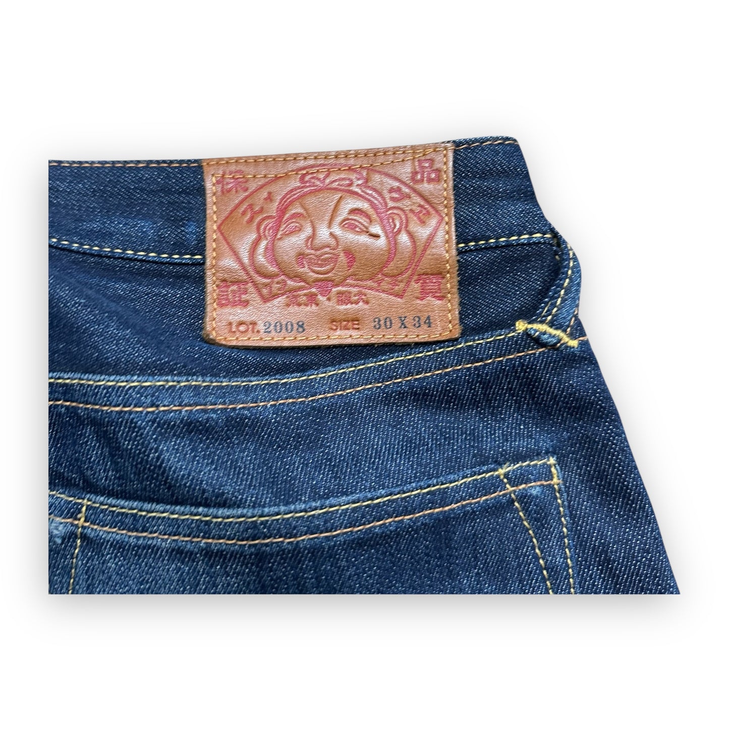 Jeans Evisu Seagull Year of Dragon Embroidery Lot 2008 Blue (S)