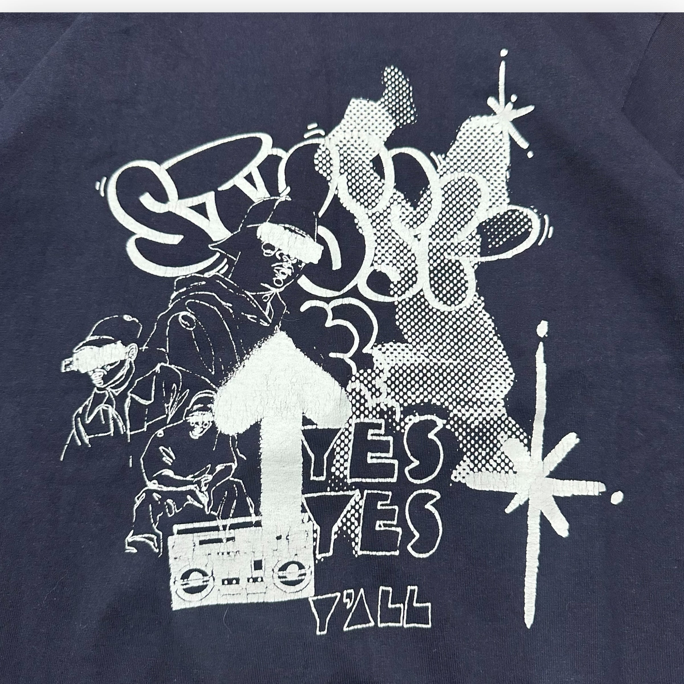 Tee Stussy Tag Navy vintage