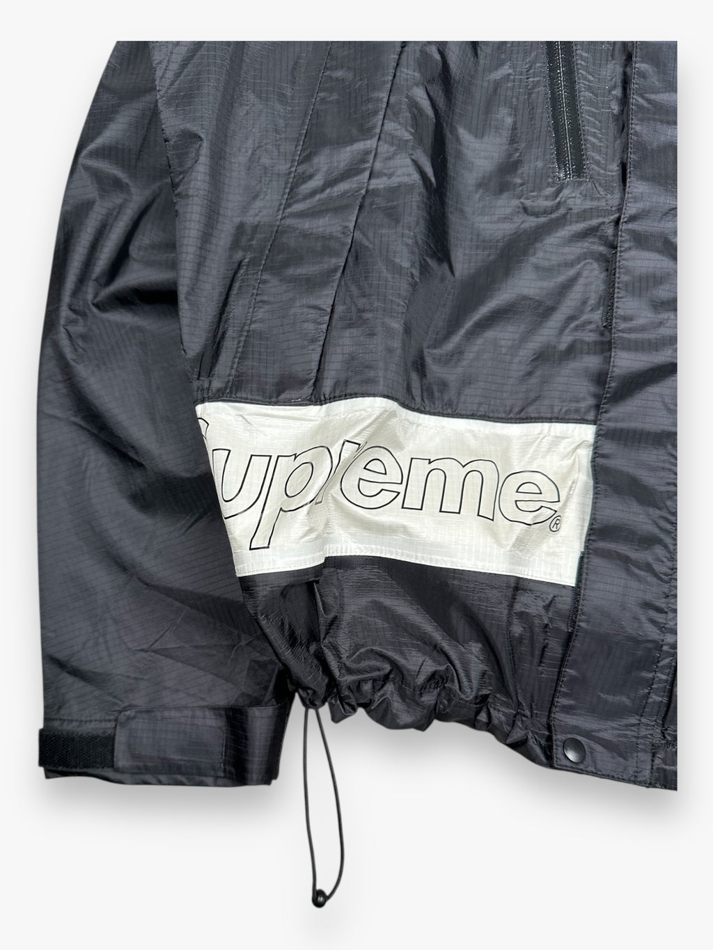 Supreme Taped Seam Rain Jacket Black SS19