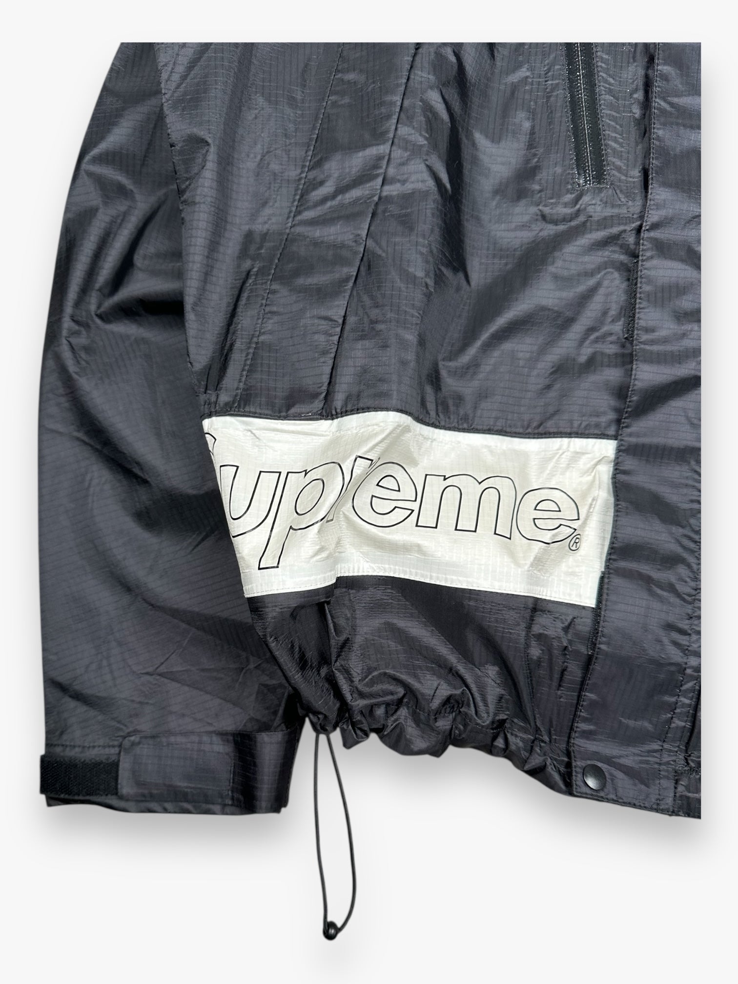 Supreme Taped Seam Rain Jacket Black SS19