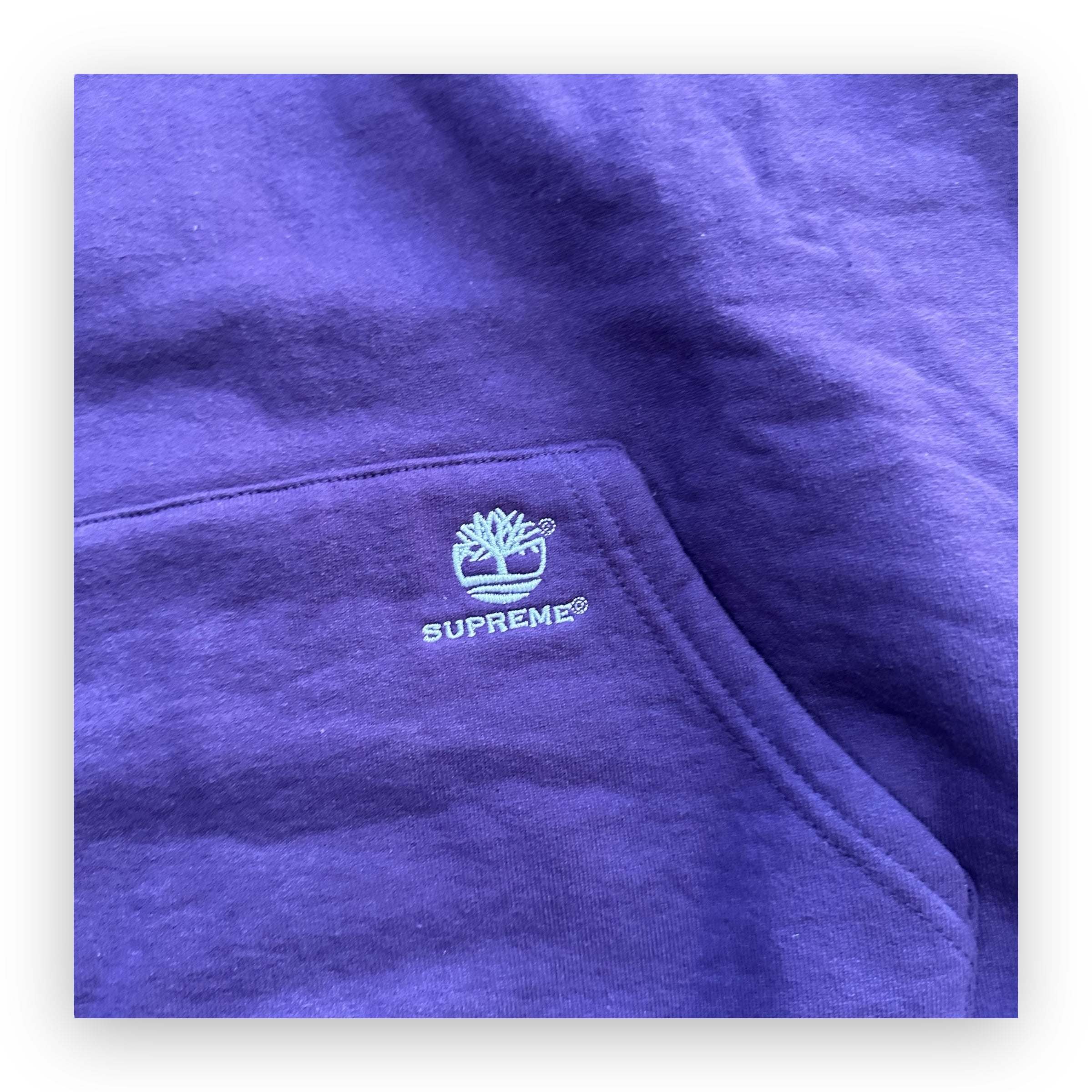 Sweatshirt Hoodie Supreme Timberland Dusty Purple FW21