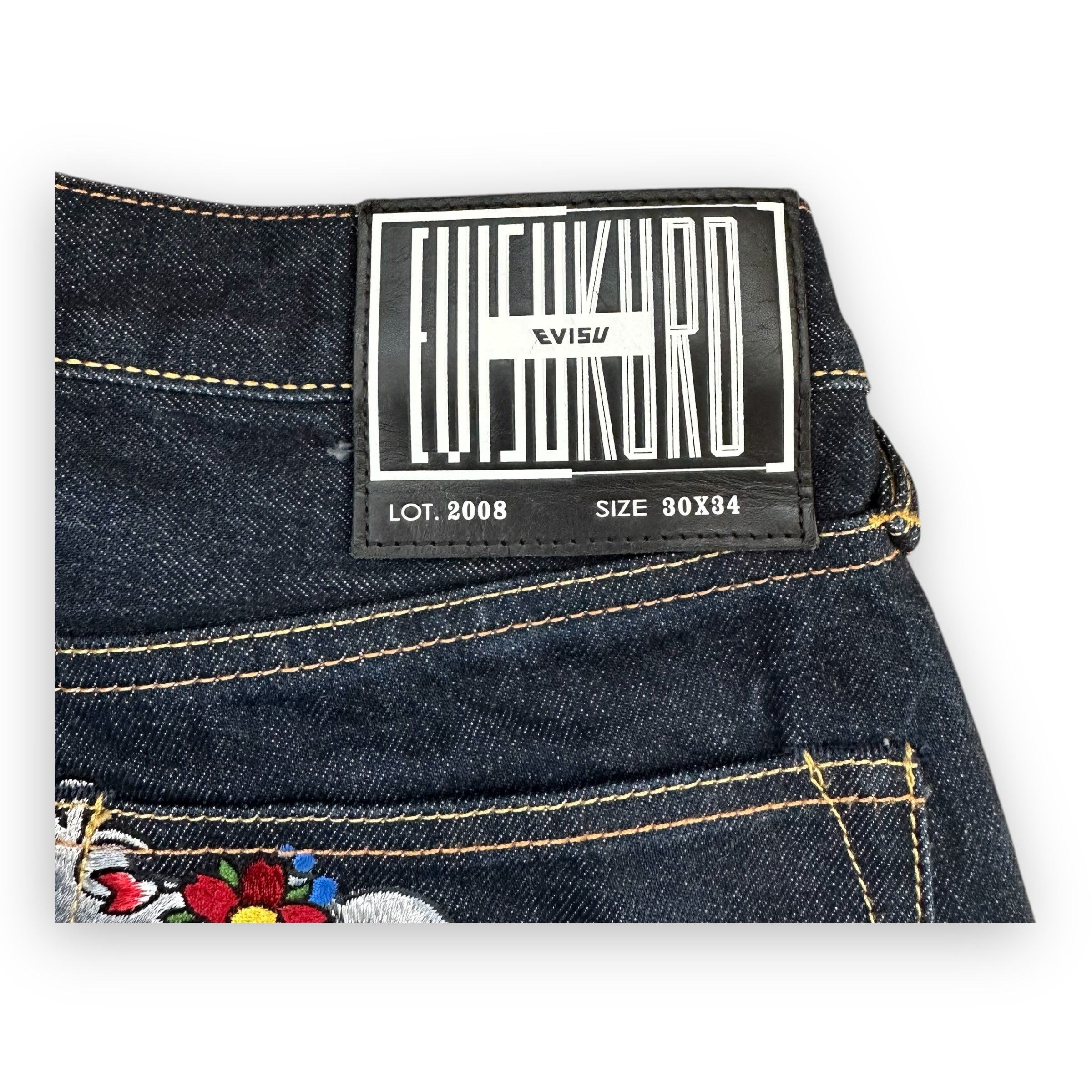 Jeans Evisu Kuru Seagull Embroidery Lot 2008