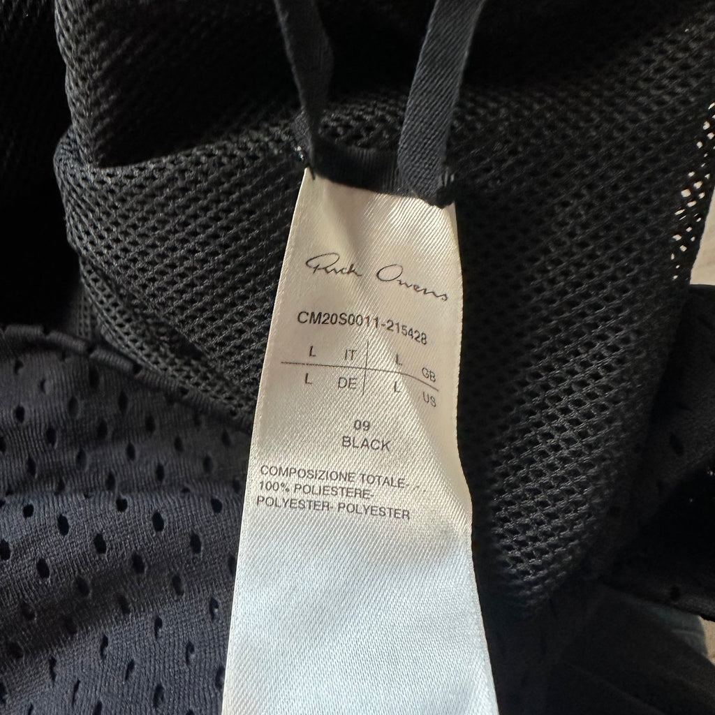 Jacket Rick Owens x Champion Mesh Hooded Windbreaker Black