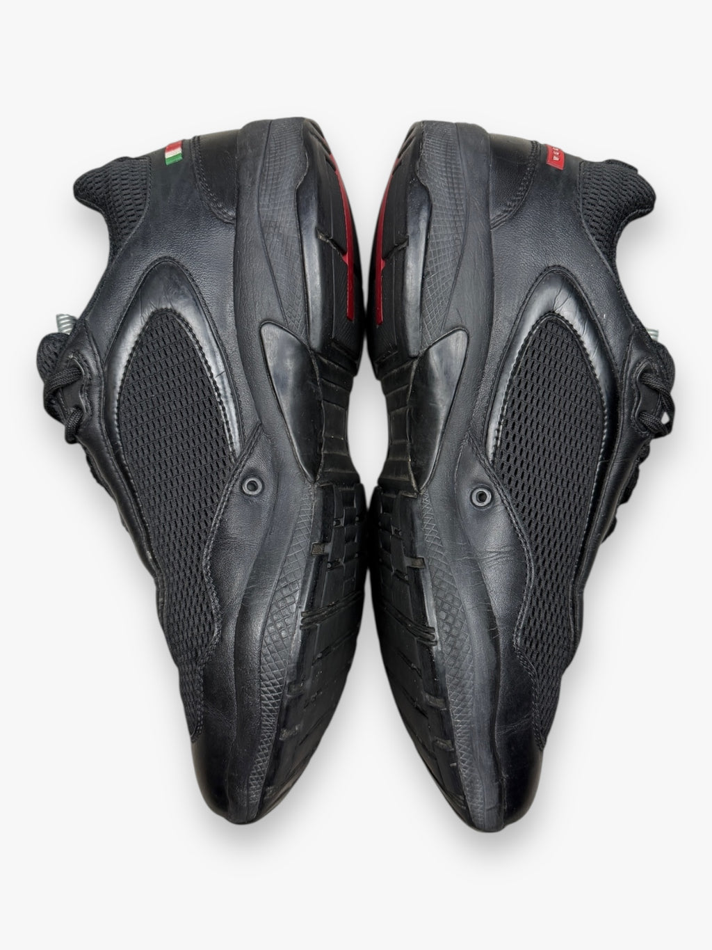 Prada Luna Rossa Black Leather