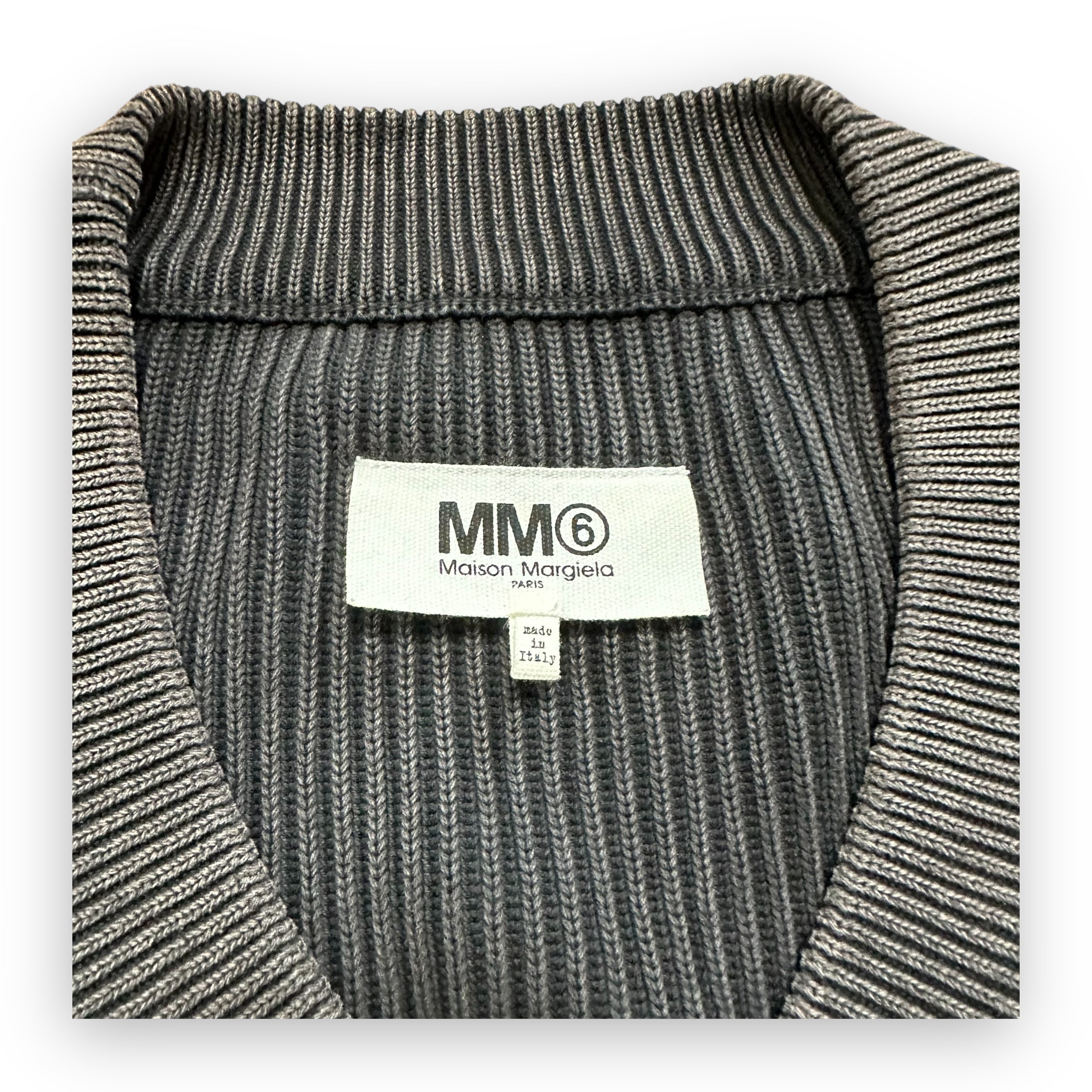 Cardigan Maison Margiela MM6 Zip Dark Grey
