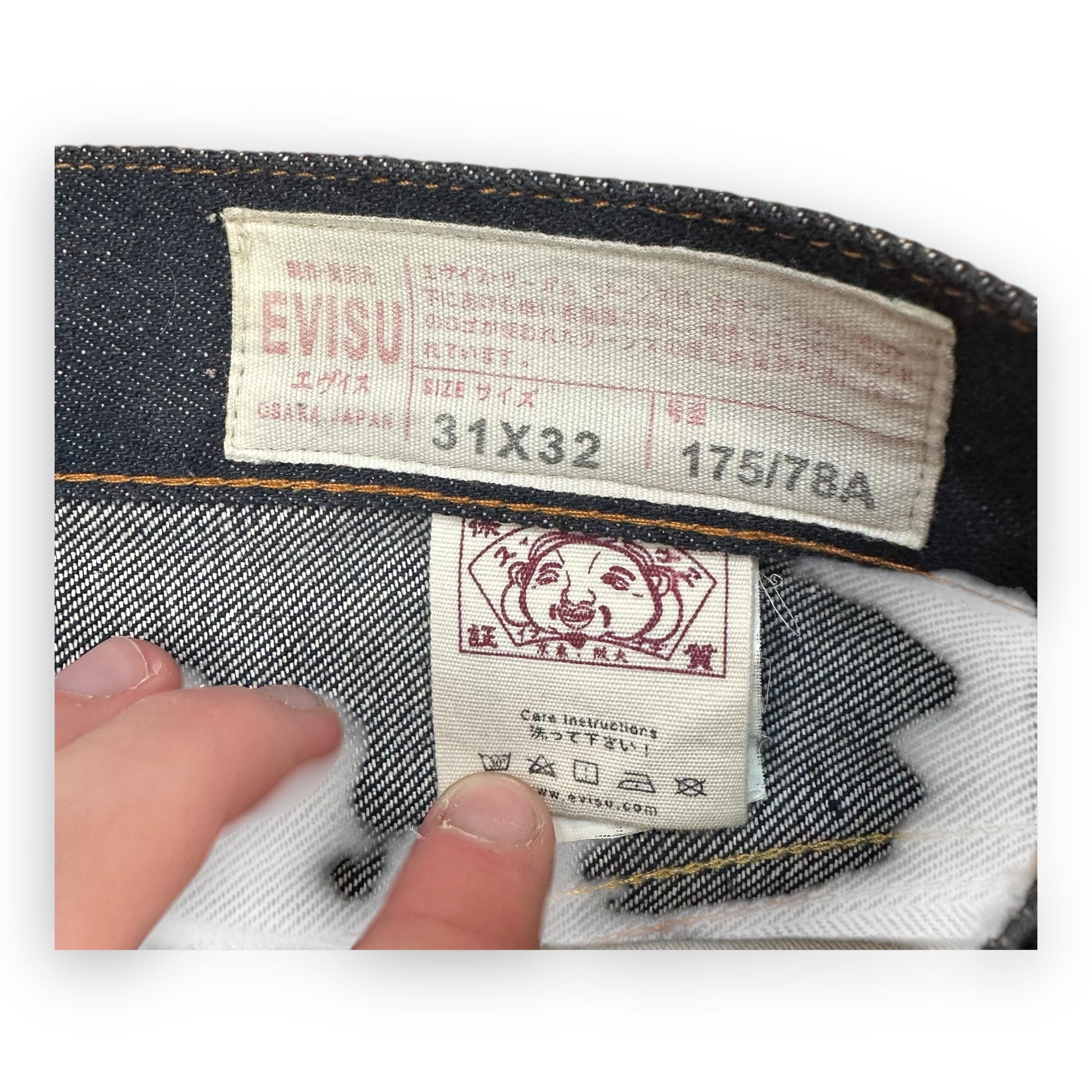 Jeans Evisu Multipocket Seagull White