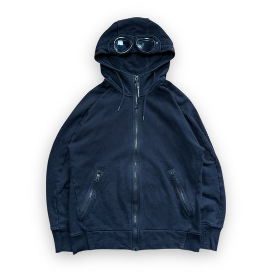 Sweatshirt Hoodie Zip C.P Company Goggle Black (M)