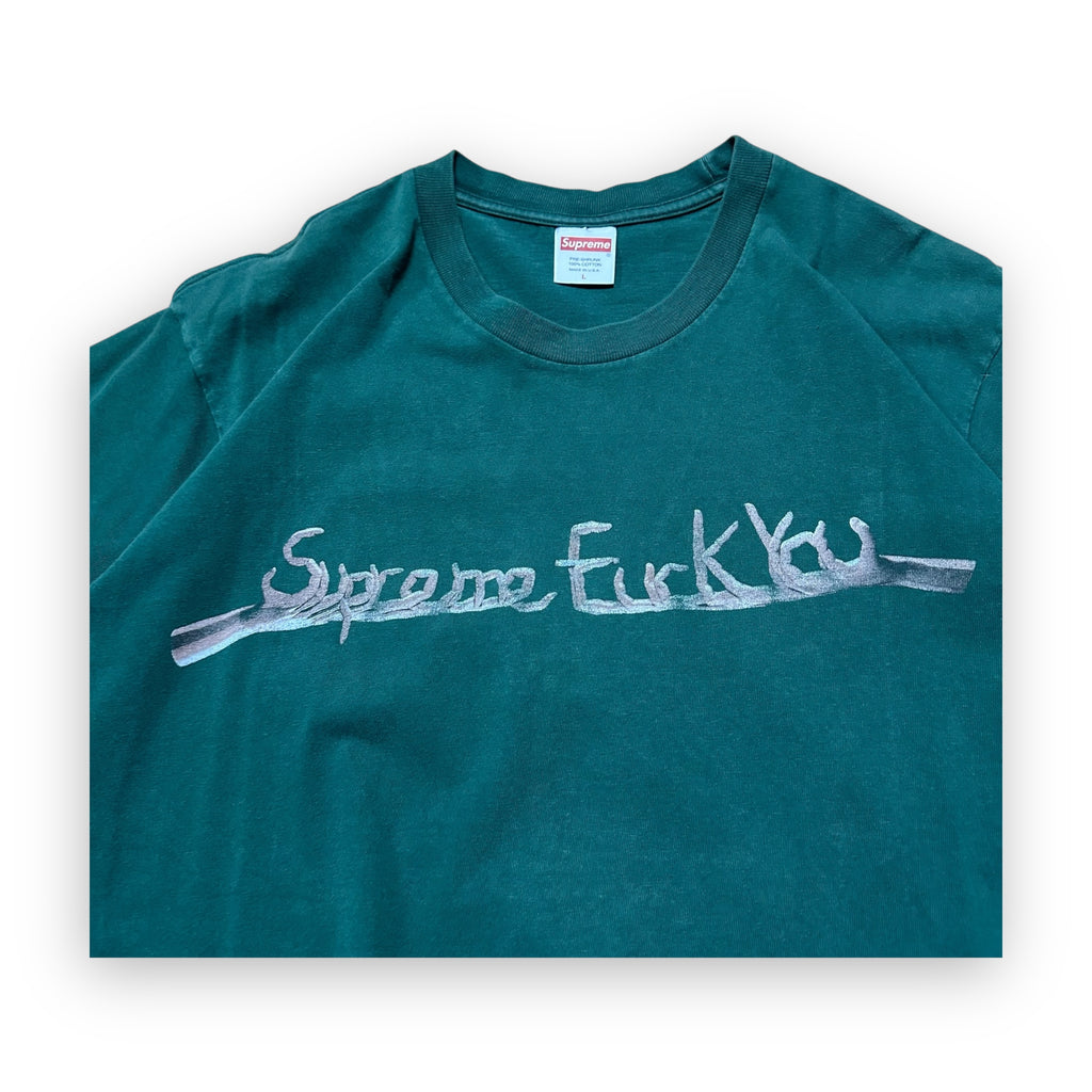 Tee Supreme Fuck You Dark Green FW18
