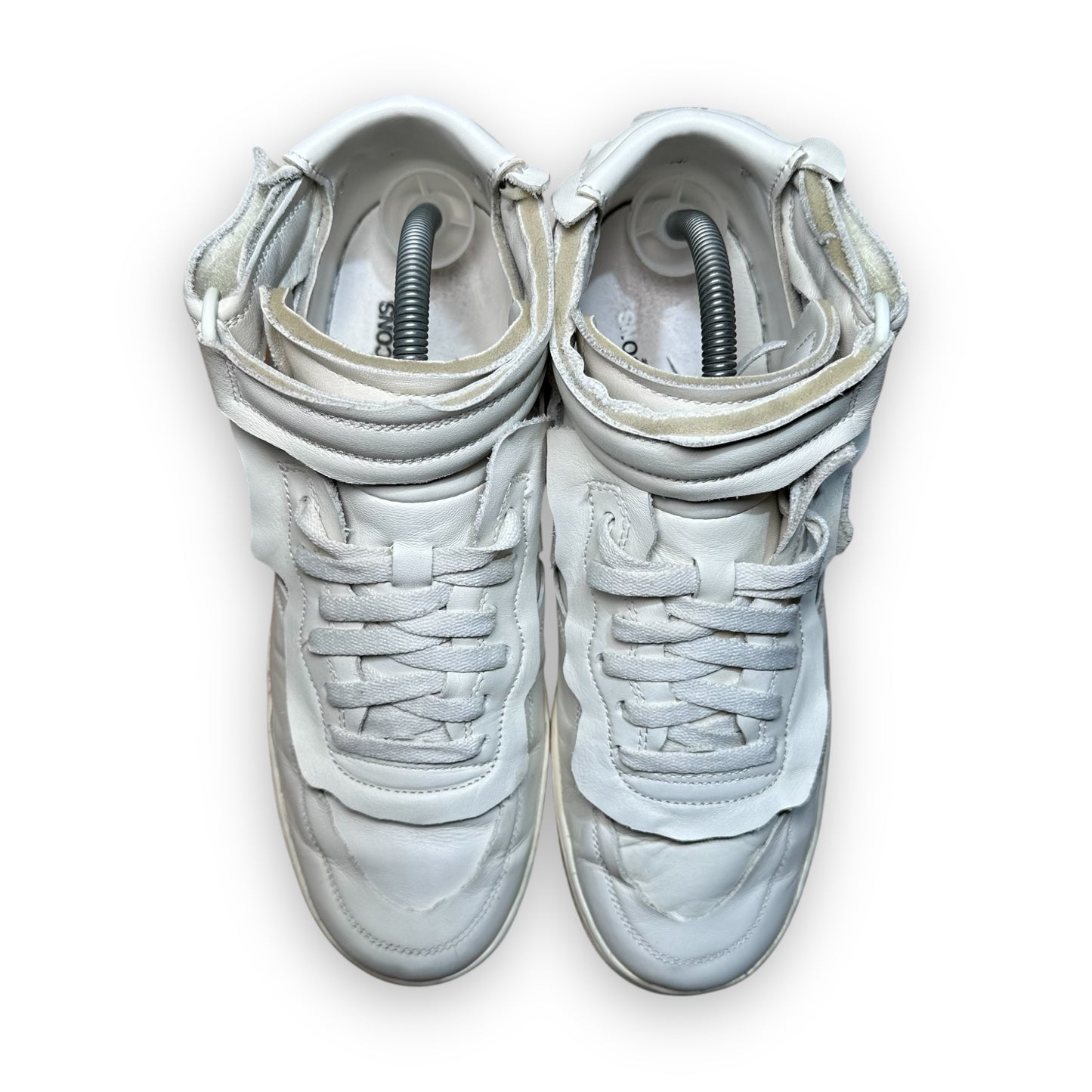 EU44 - US10 - UK9 • Air Force 1 Mid Comme des Garcons White