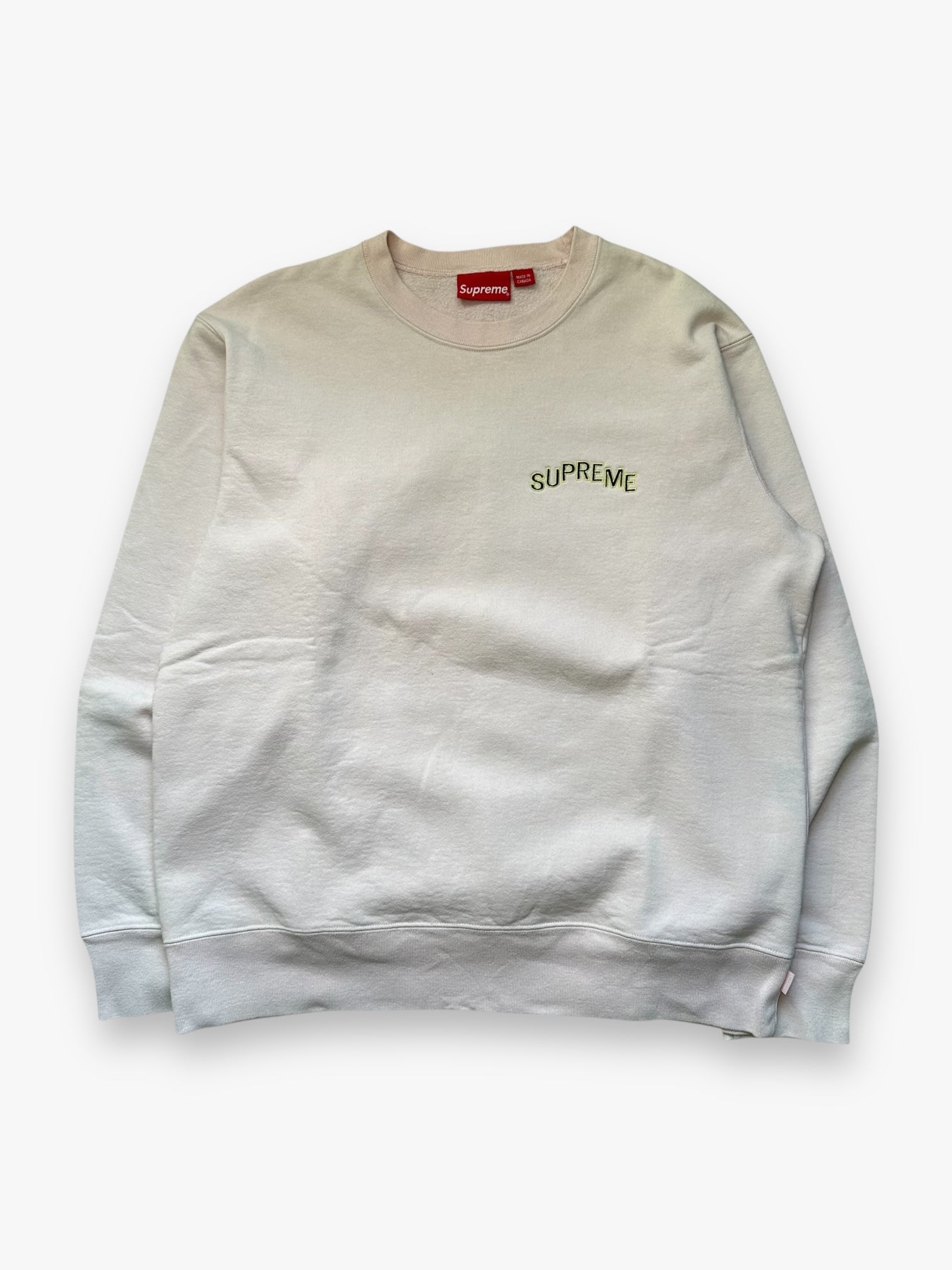 Supreme Arc Crewneck Sweatshirt Pale Pink FW17