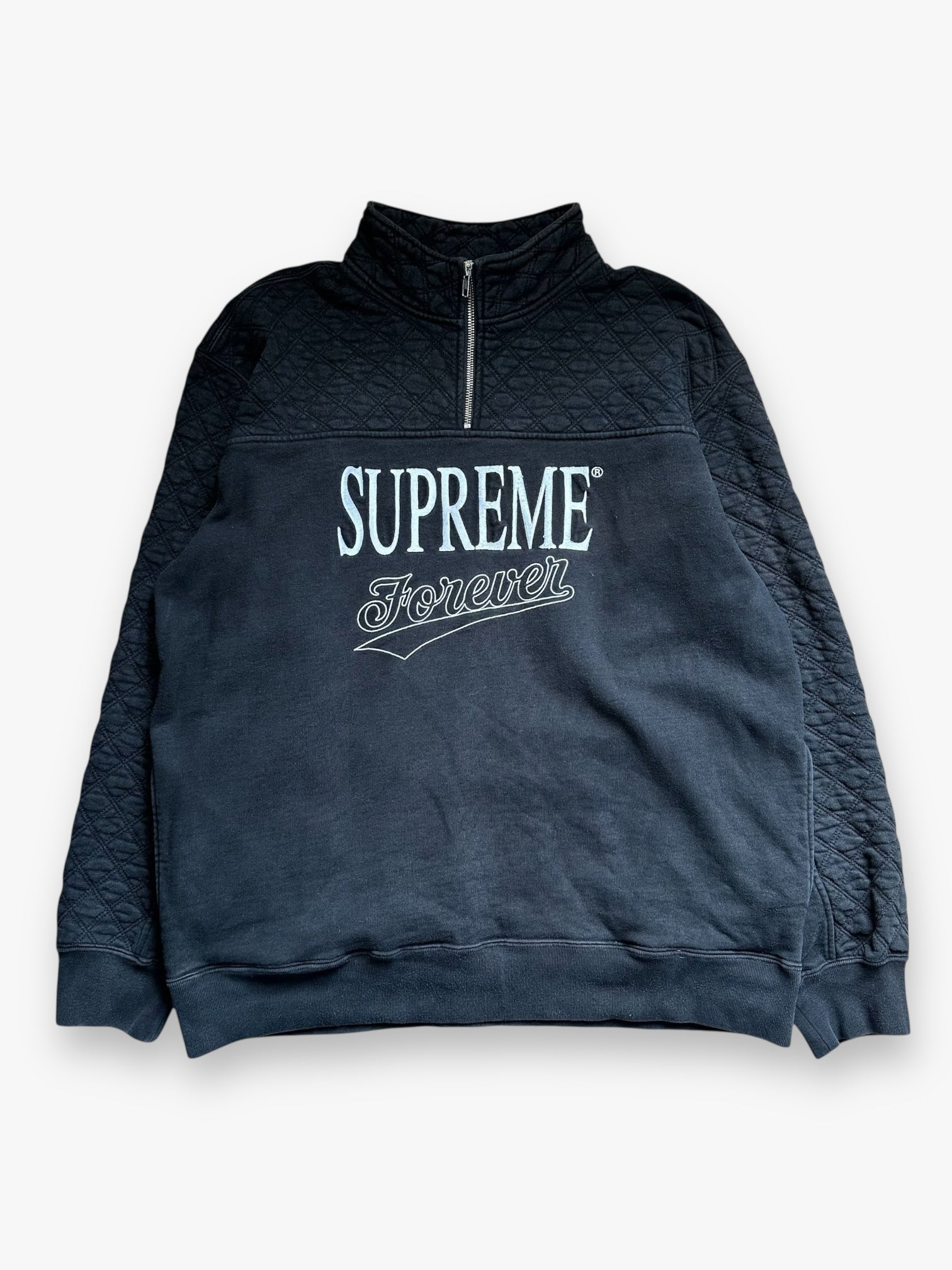 Sweatshirt Half Zip Supreme Forever Black SS19