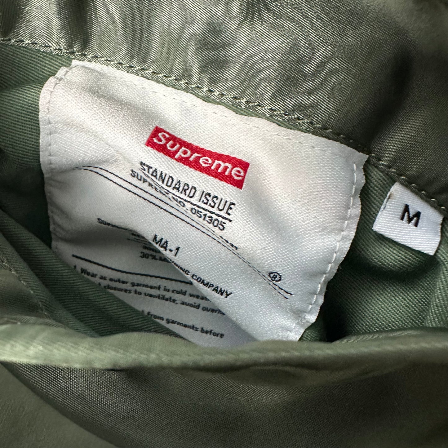 Jacket Supreme Reversible Bomber Faux Fur MA-1 Olive FW22 (M)