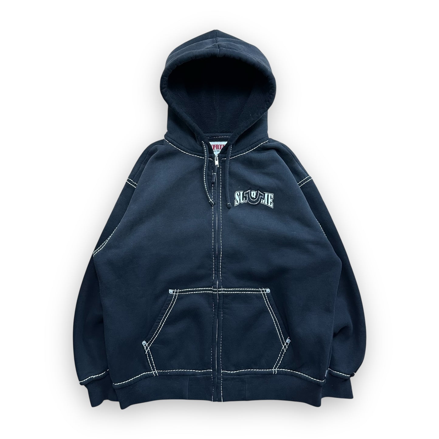 Sweatshirt Hoodie Zip Supreme True Religion Black FW22 (L)