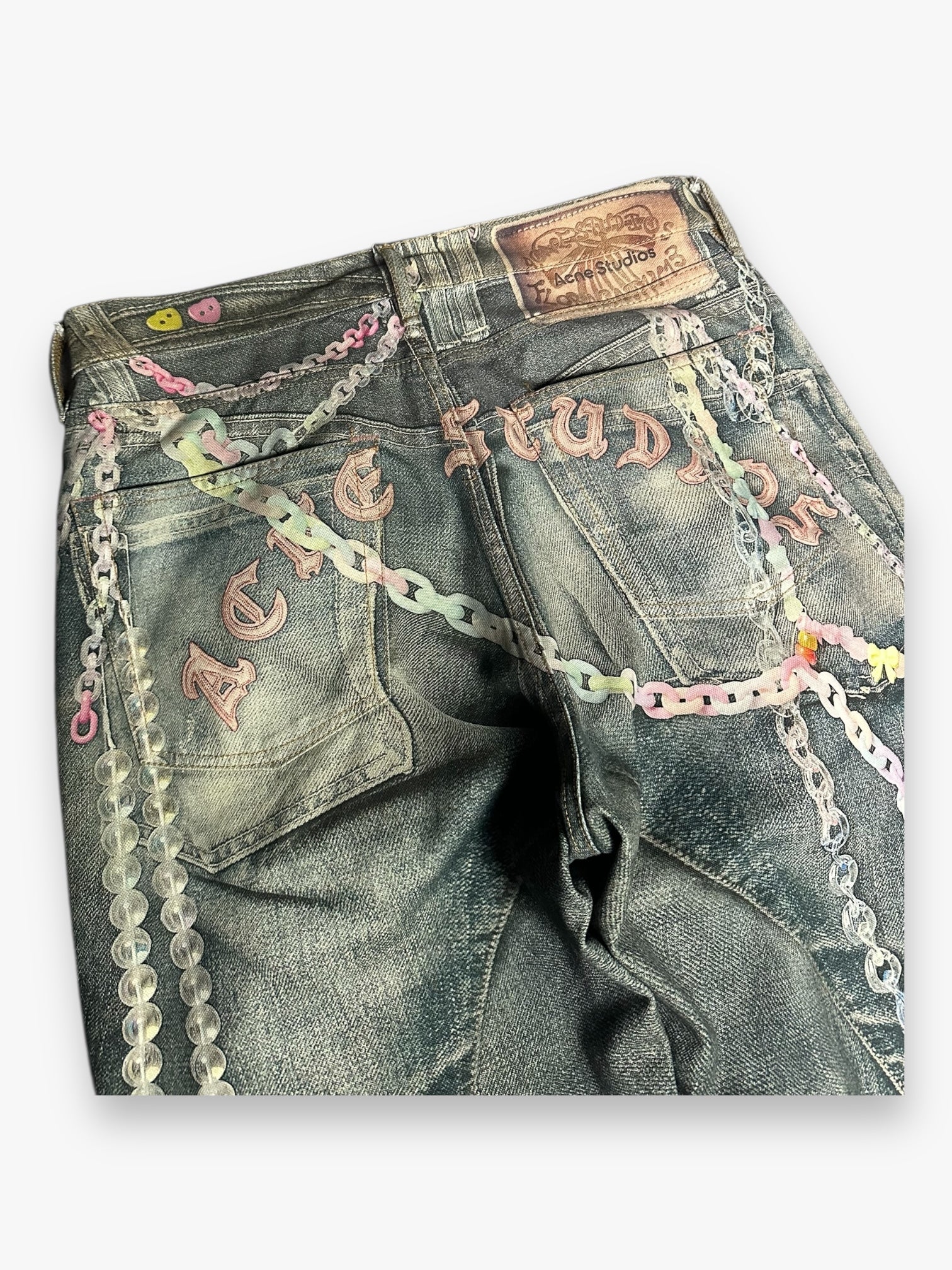 Acne Studios Baggy Jeans Candy Chains Print