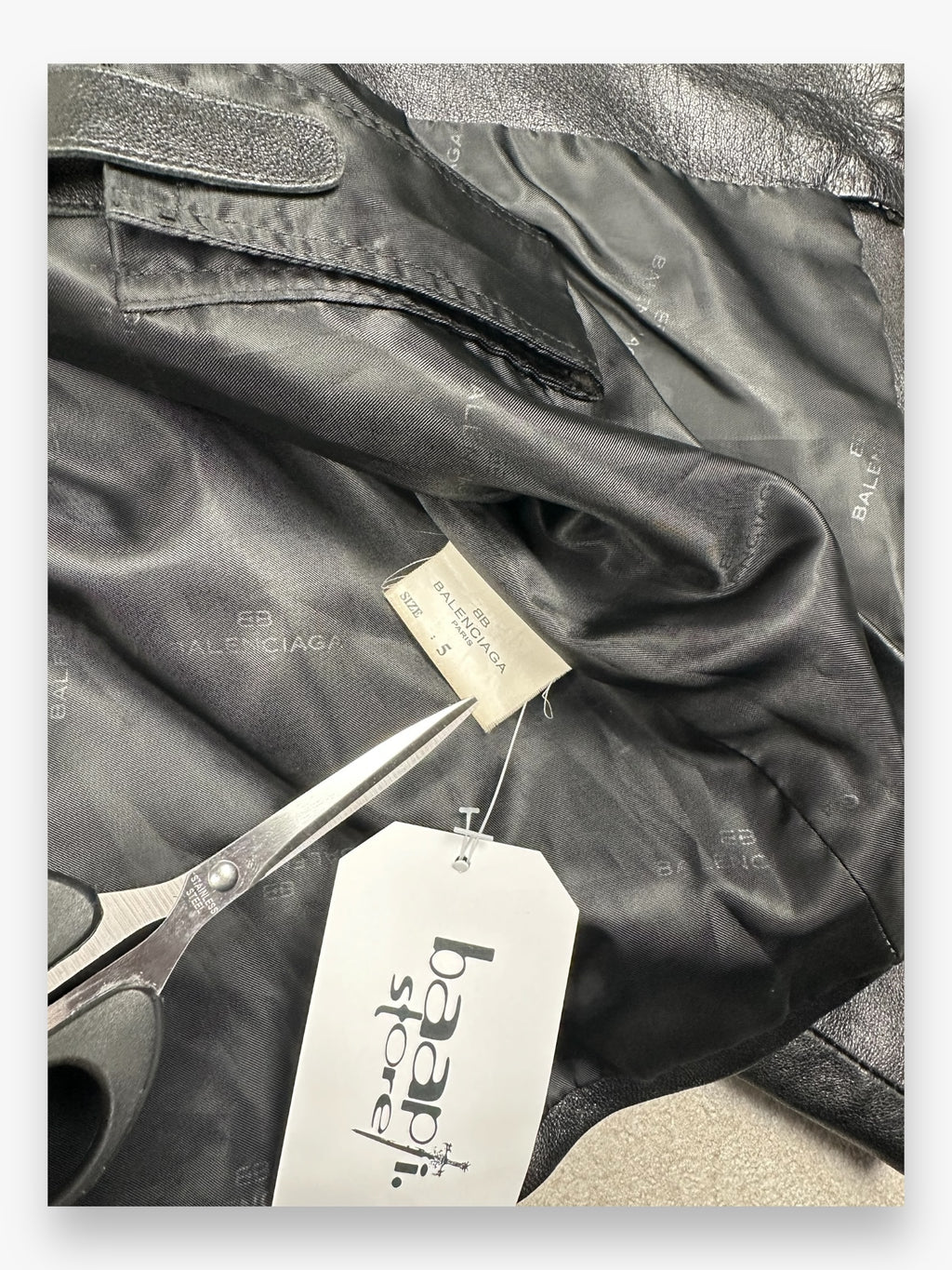 Balenciaga Leather Jacket Black AW1997