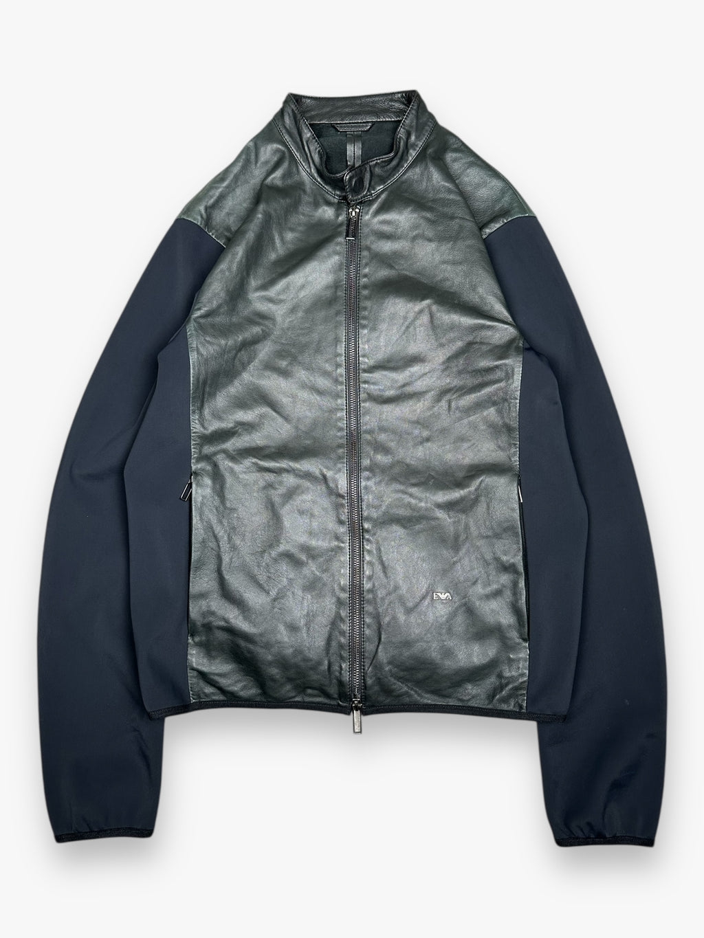 Hybrid Leather Jacket Emporio Armani Black AW21