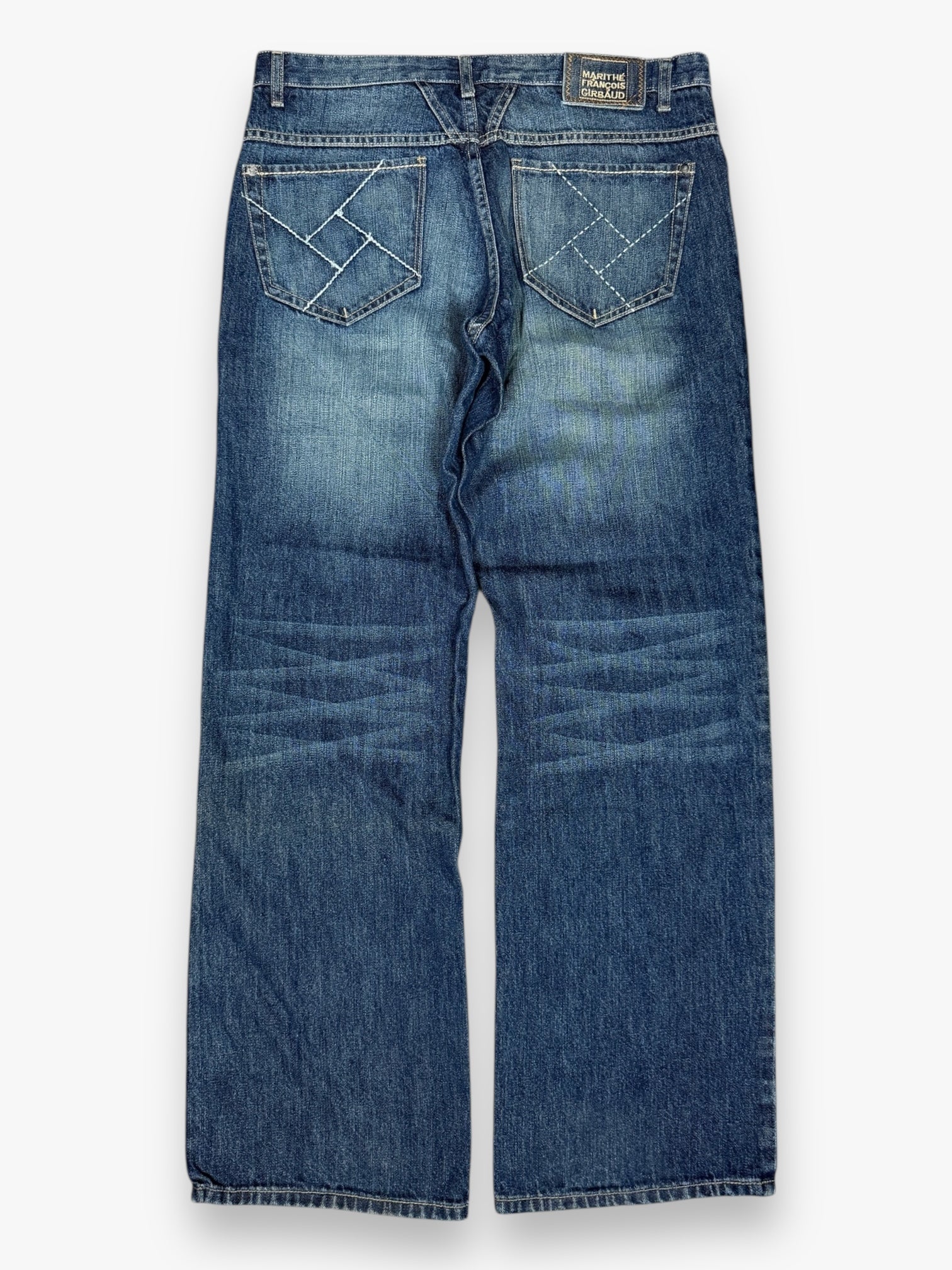 Marithe + Francois Girbaud SAMPLE Bootcut Jeans Faded Blue